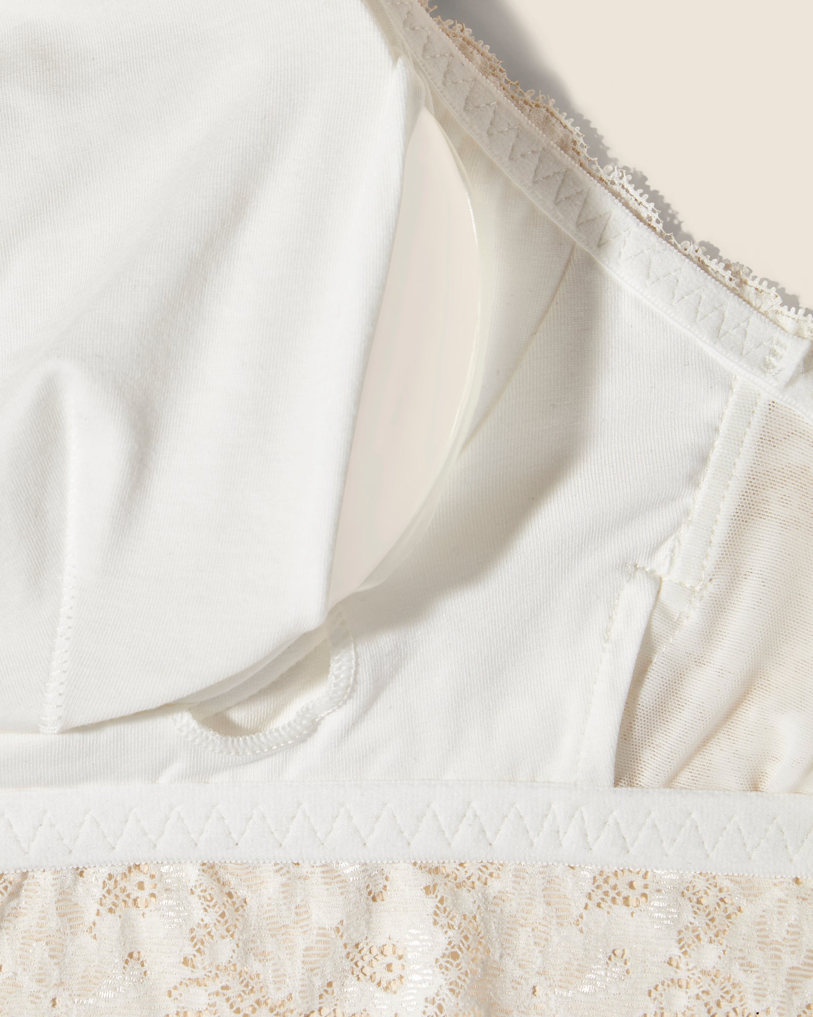 Bianco Bralette - Never Say Never Bralette Post-Operatoria Con Chiusura Anteriore