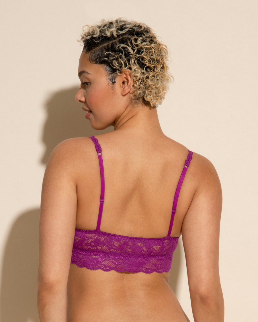 Púrpura Bralette - Never Say Never Sweetie - Bralette Con Relleno