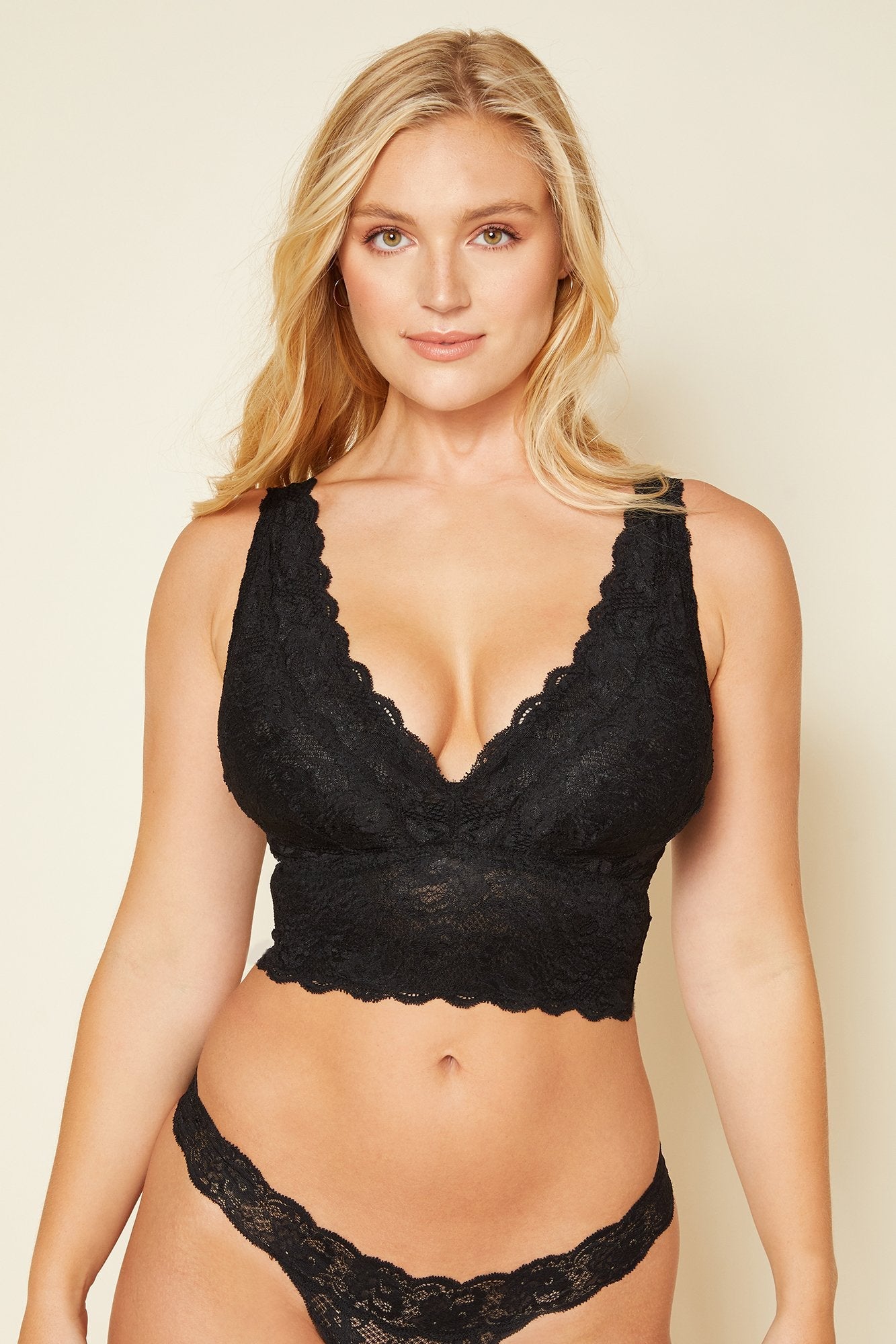 Black Bralette - Never Say Never Curvy Plungie Bralette