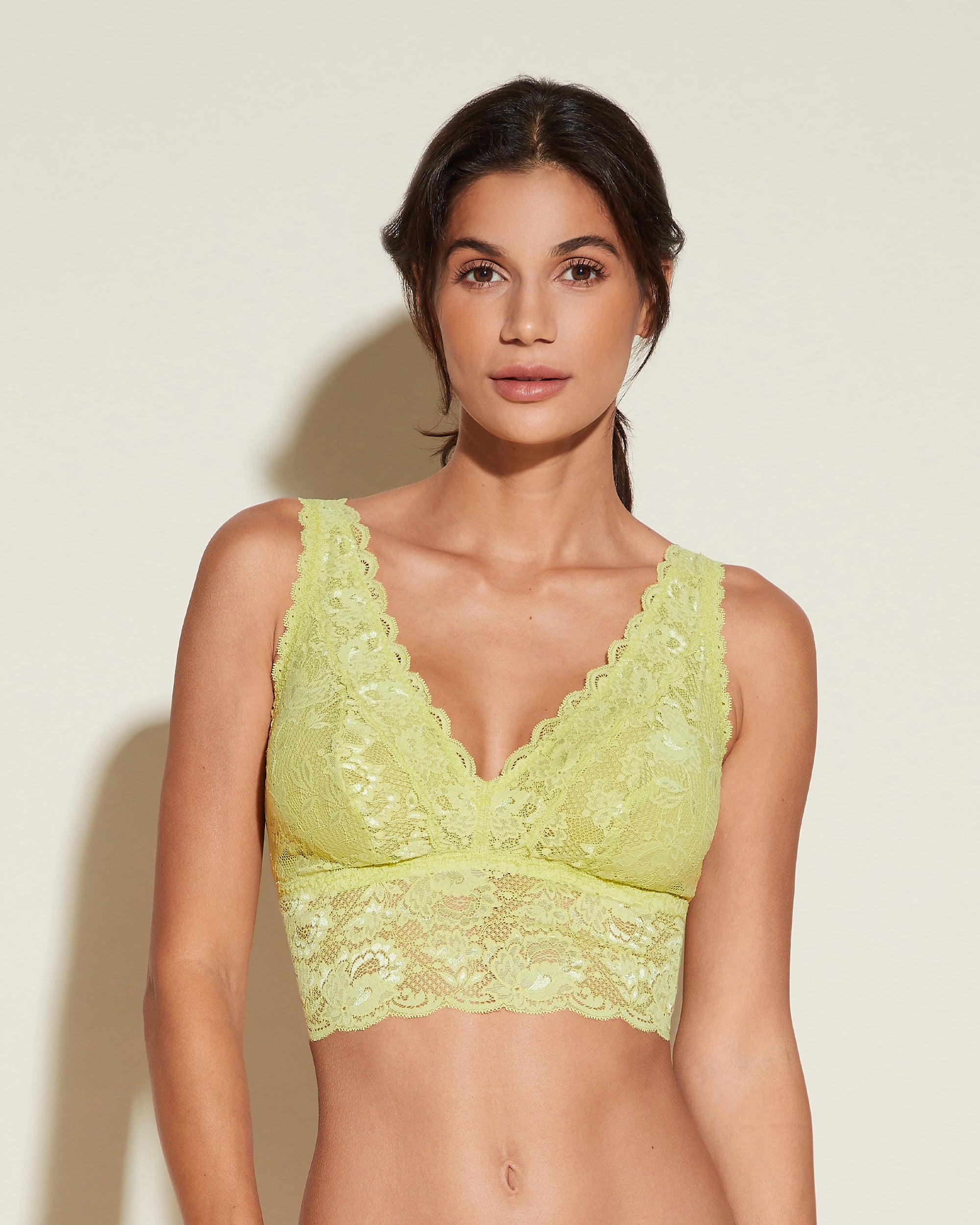 Verde Bralette - Never Say Never Bralette Tipo Top Escotado