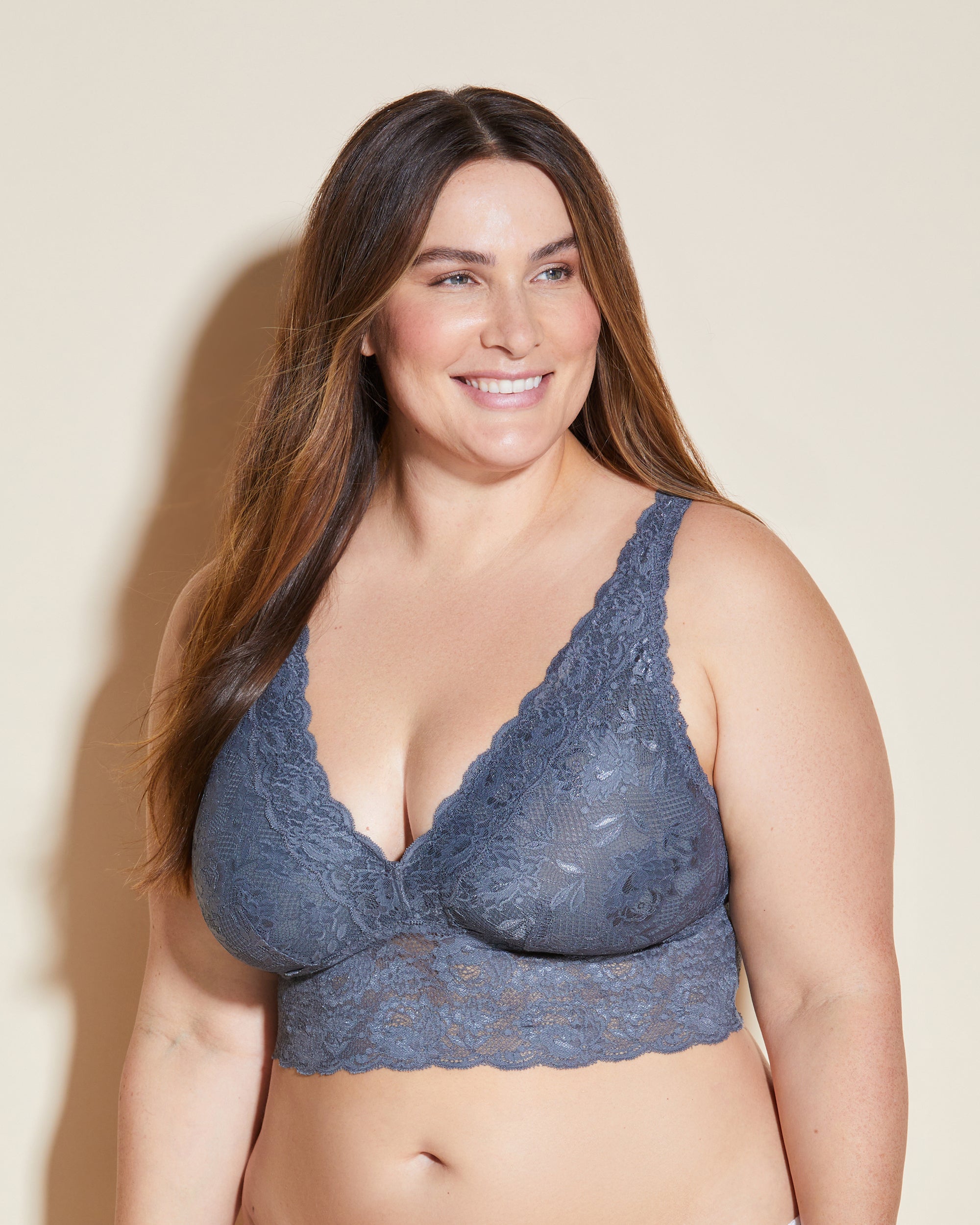 Grise Bralette - Never Say Never Brassière Decollete Plungie Grande Taille
