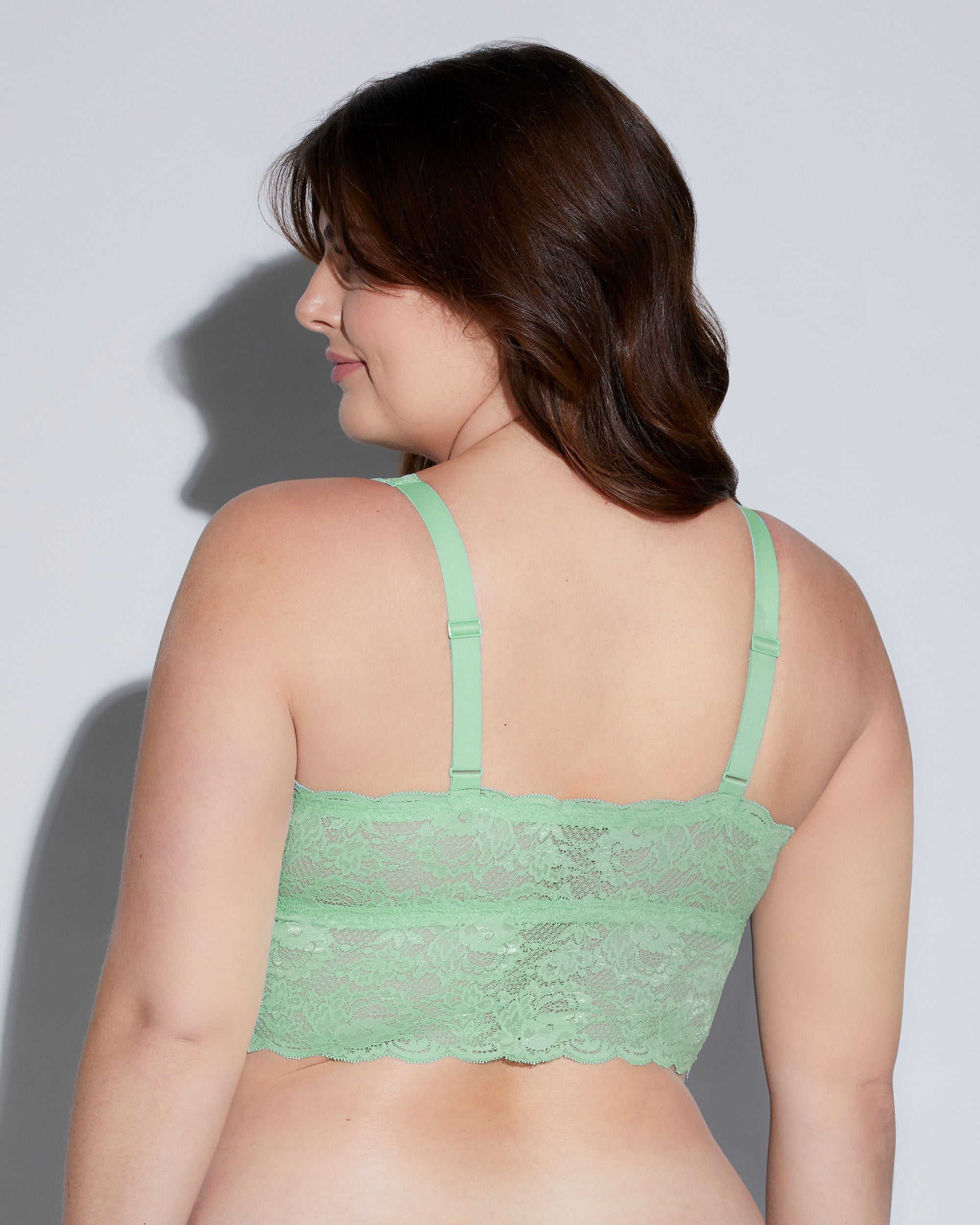 Grün Bralette - Never Say Never Plungie Longline Bralette In Erweiterten Plus Sizes