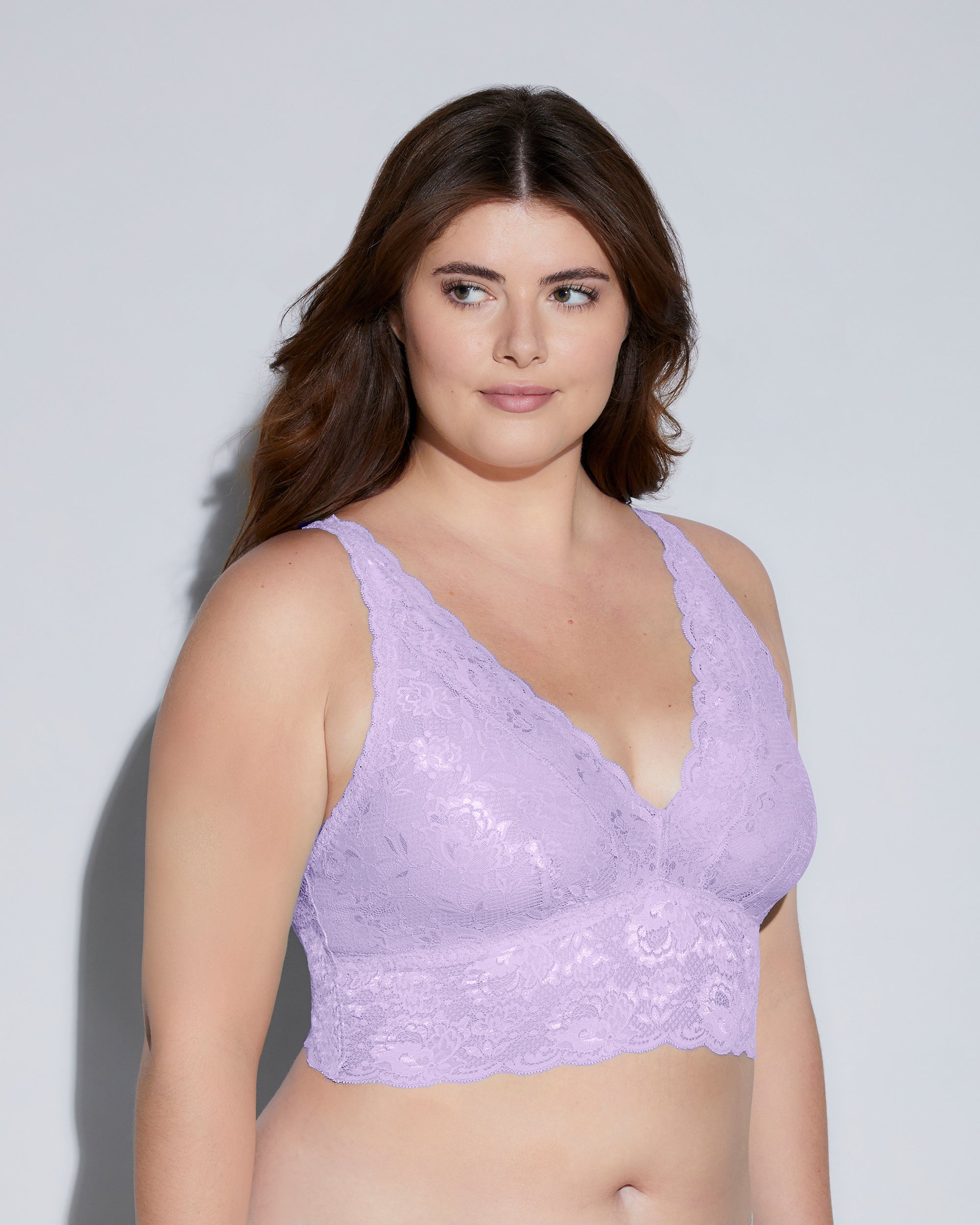 Púrpura Bralette - Never Say Never Bralette Tipo Top Escotado Extended