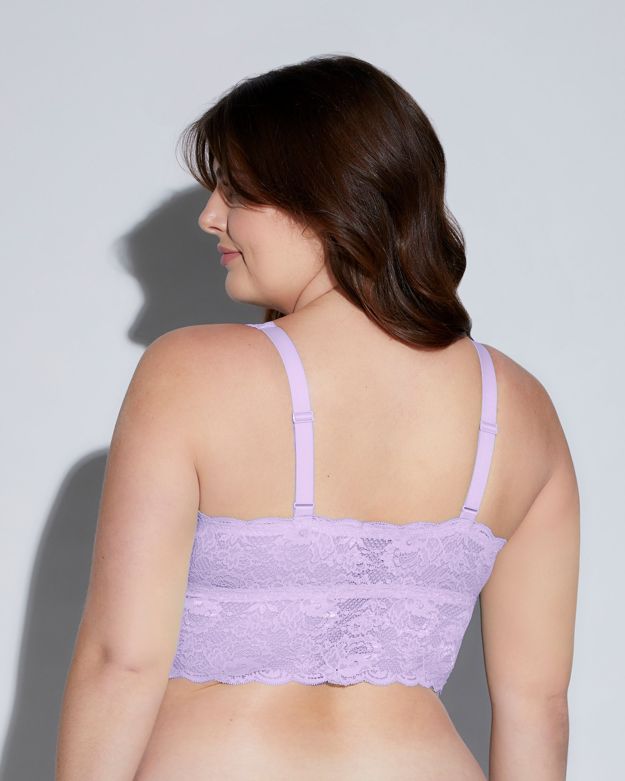 Lila Bralette - Never Say Never Plungie Longline Bralette In Erweiterten Plus Sizes