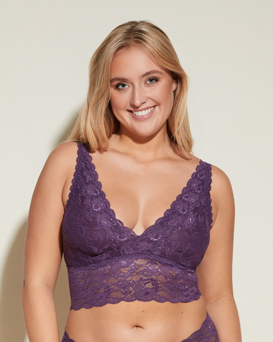 Lila Bralette - Never Say Never Plungie Longline Bralette In Erweiterten Plus Sizes