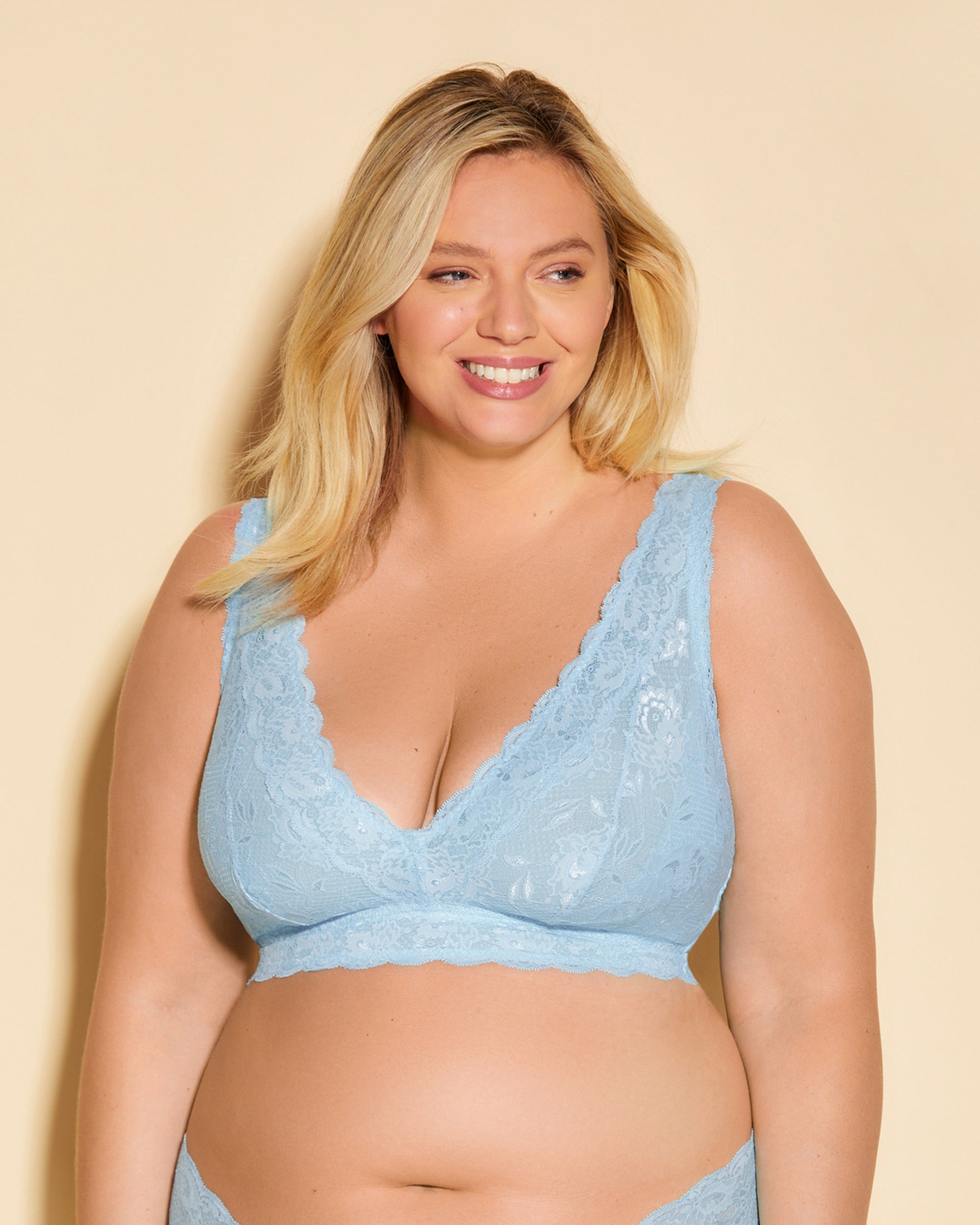 Blu Bralette - Never Say Never Bralette A Corsetto Ultra Curvy
