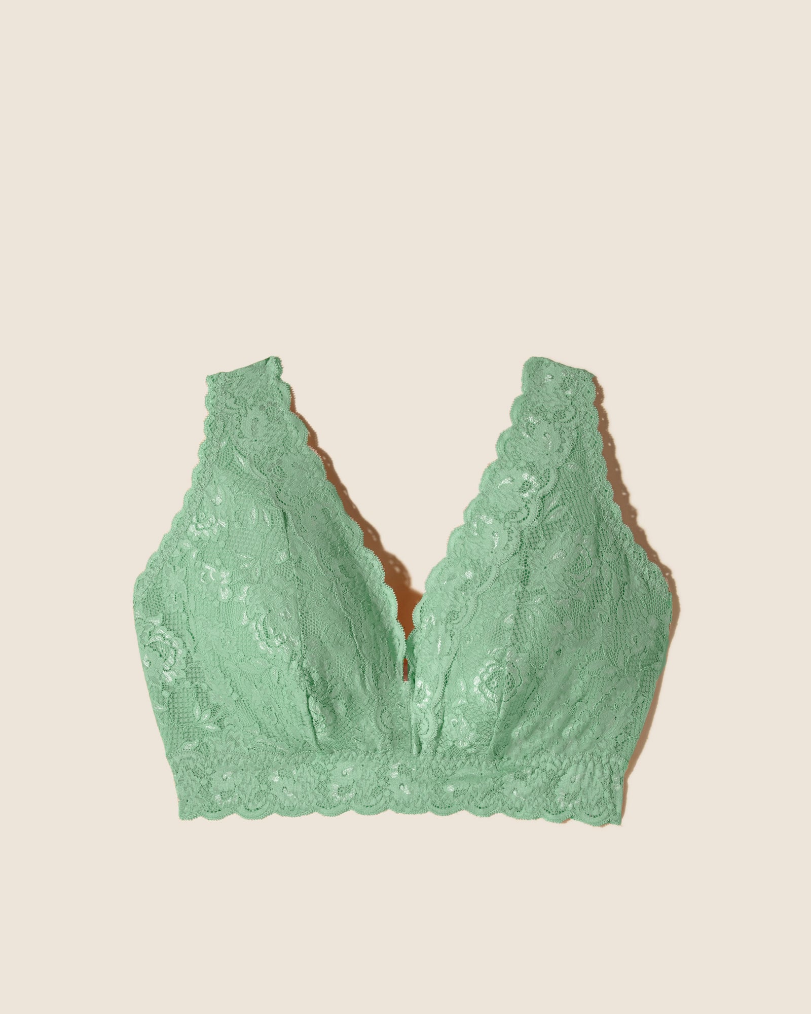 Verde Bralette - Never Say Never Bralette Longline De Estilo Top Ultra Curvy