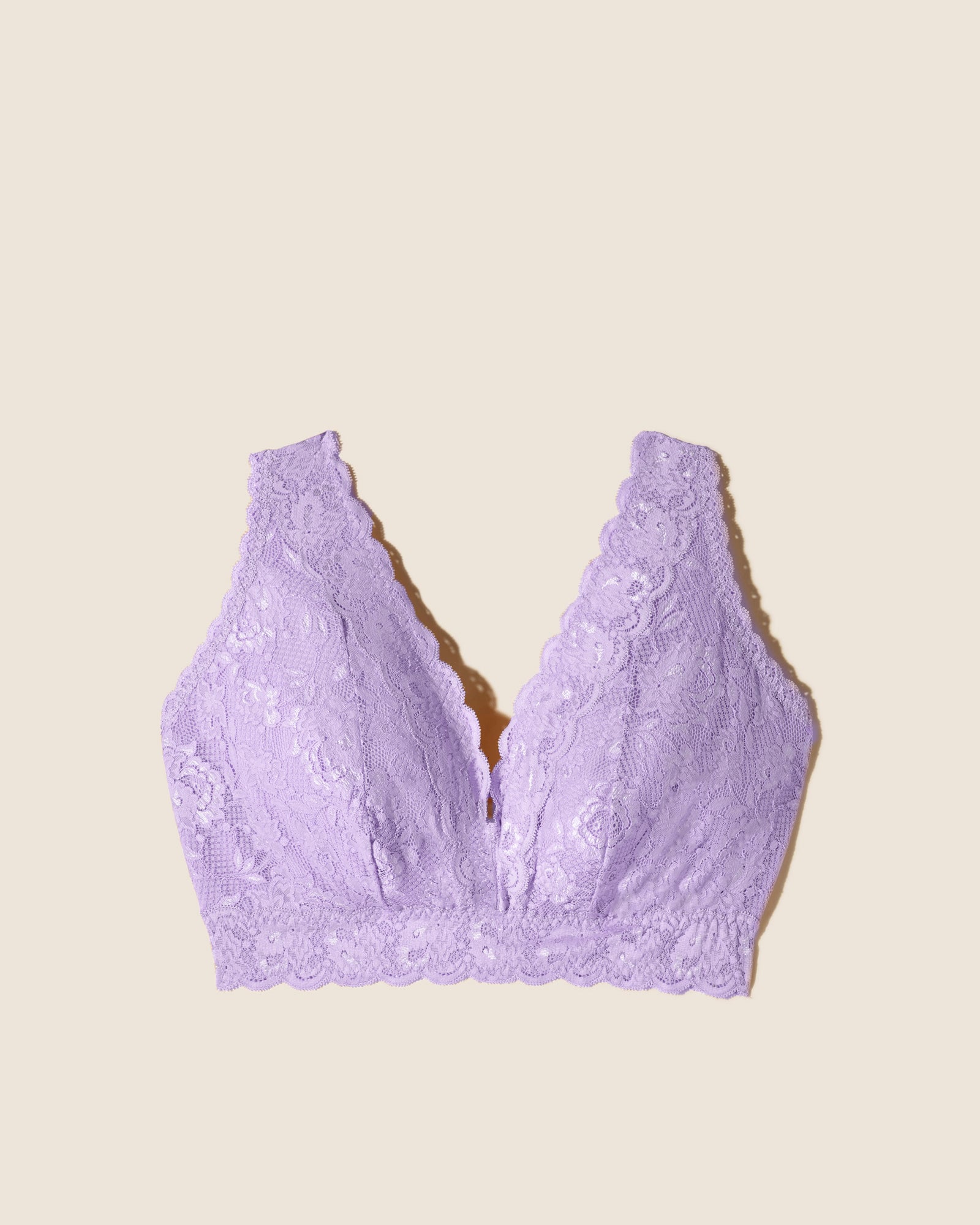 Púrpura Bralette - Never Say Never Bralette Longline De Estilo Top Ultra Curvy