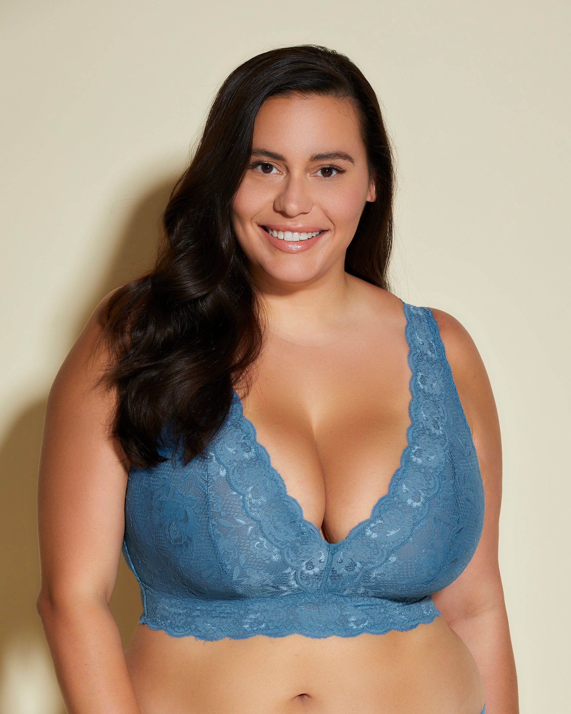 Azul Bralette - Never Say Never Bralette Longline De Estilo Top Ultra Curvy