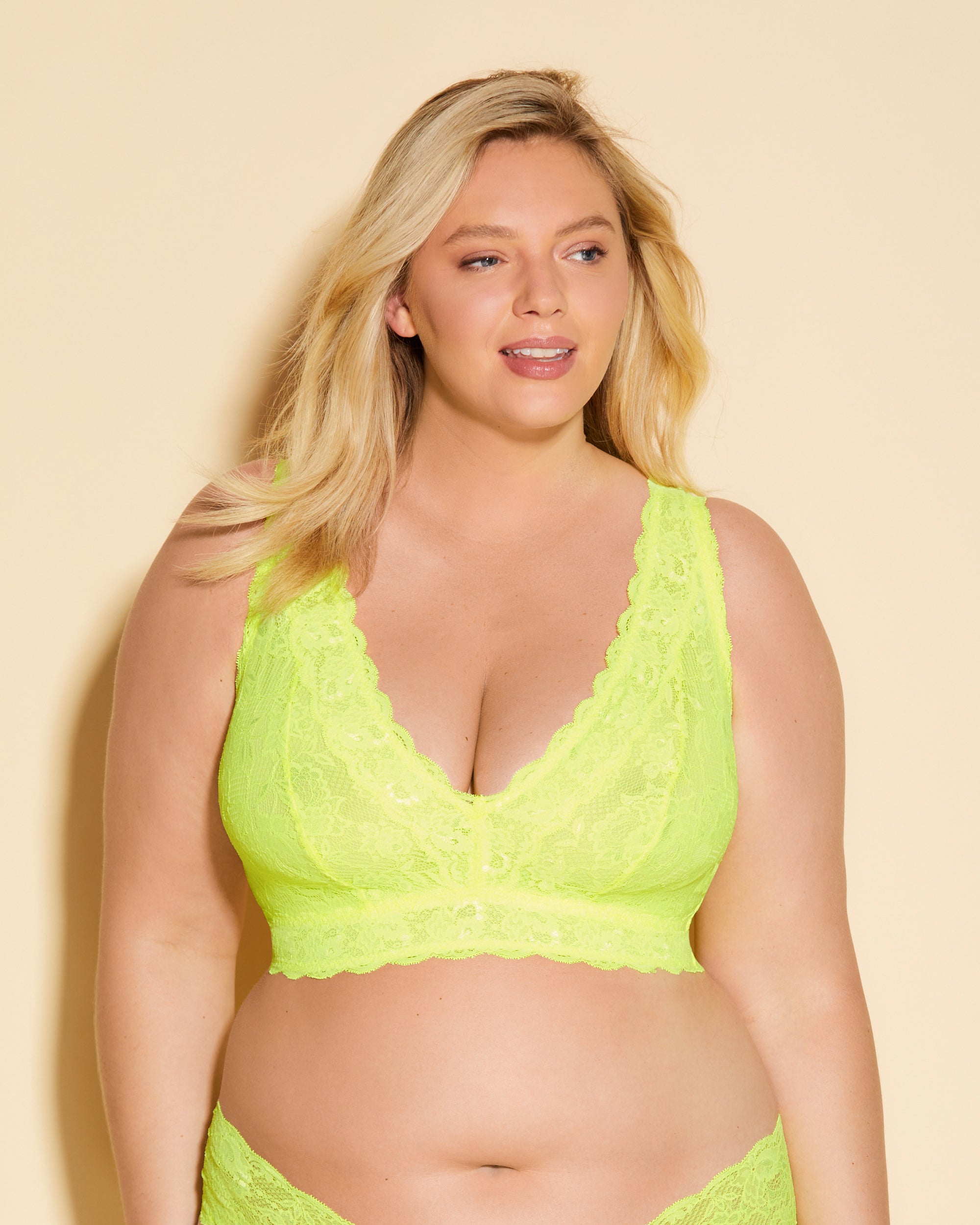Amarilla Bralette - Never Say Never Bralette Longline De Estilo Top Ultra Curvy