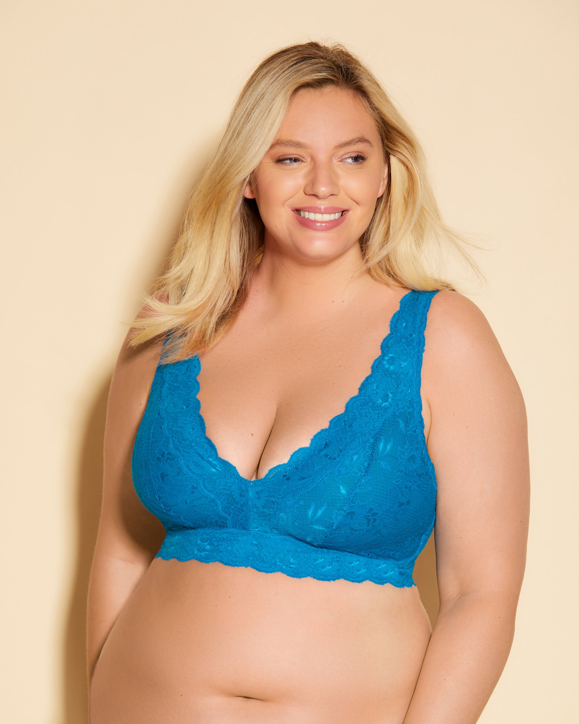 Azul Bralette - Never Say Never Bralette Longline De Estilo Top Ultra Curvy