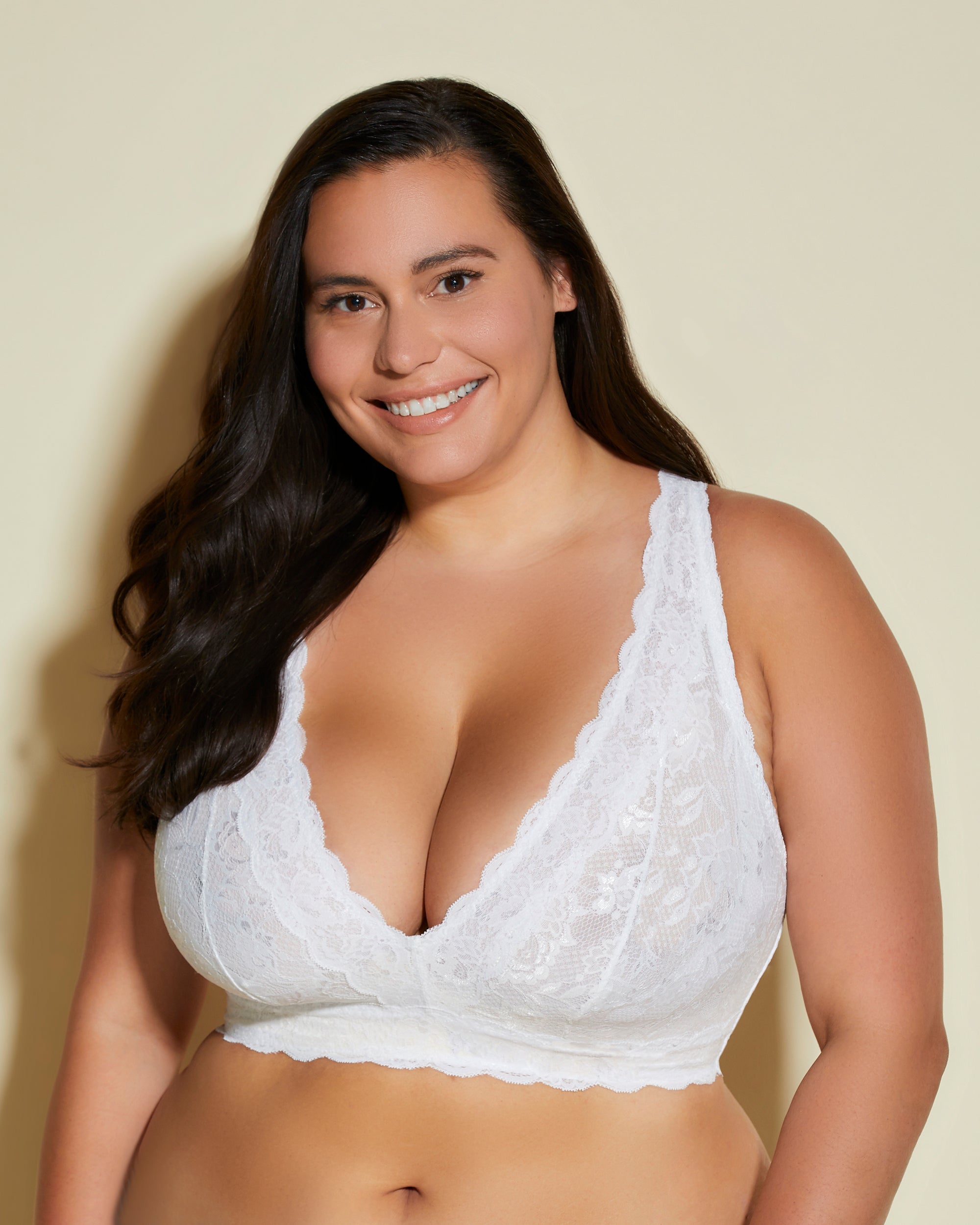 Bianco Bralette - Never Say Never Bralette A Corsetto Ultra Curvy