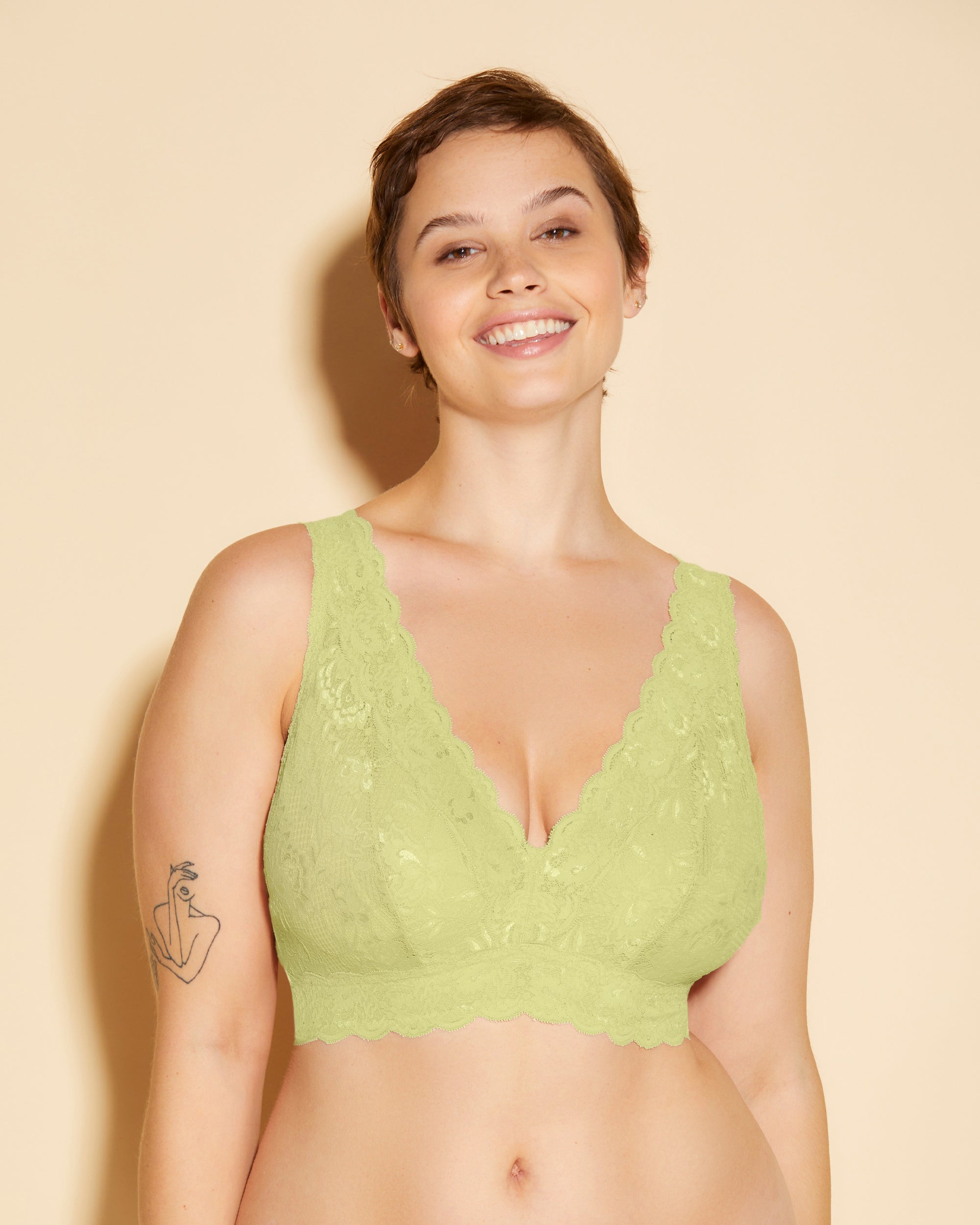 Verte Bralette - Never Say Never Bralette Longue Plungie Super Curvy