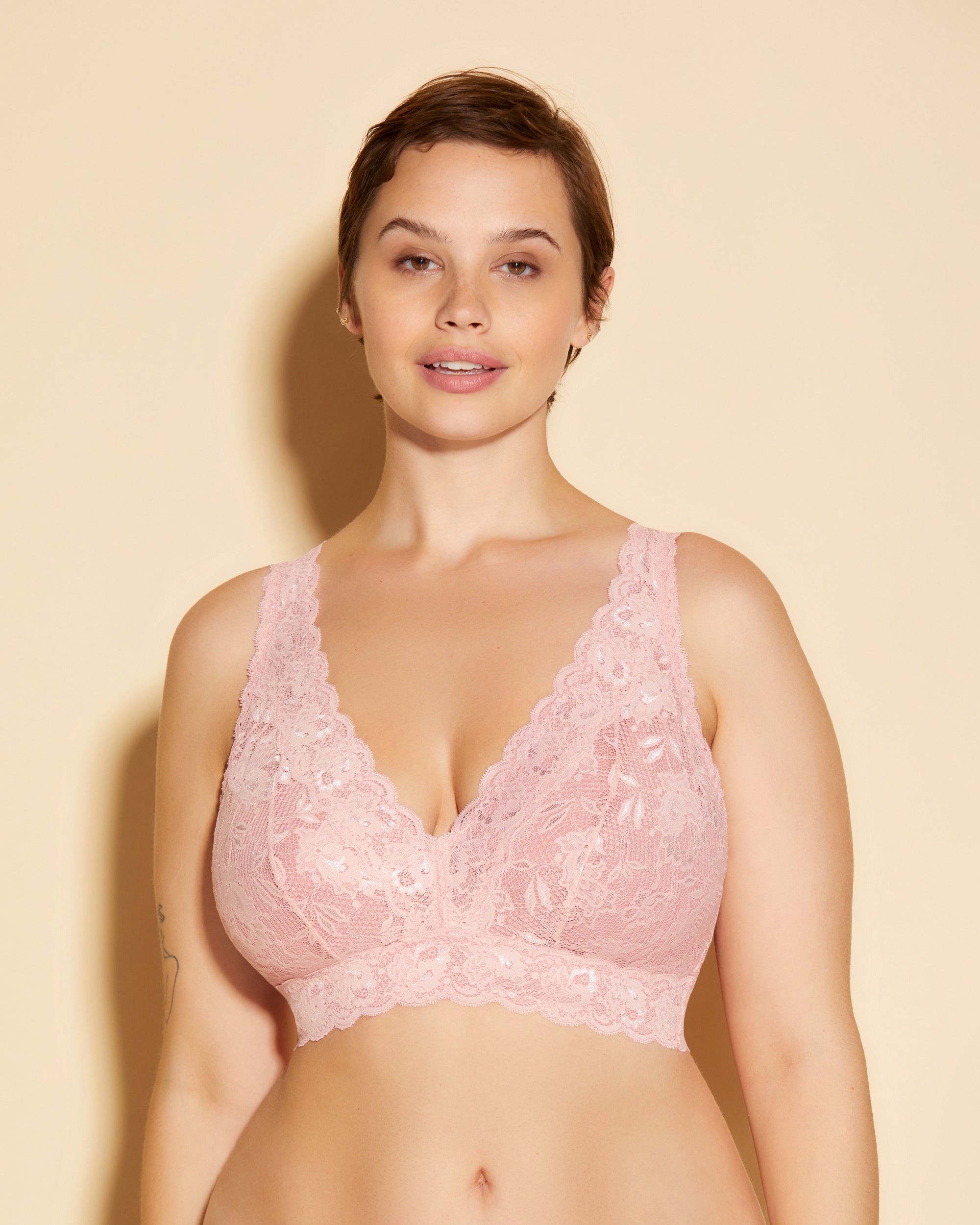Rosada Bralette - Never Say Never Bralette Tipo Top Plungie Super Curvy