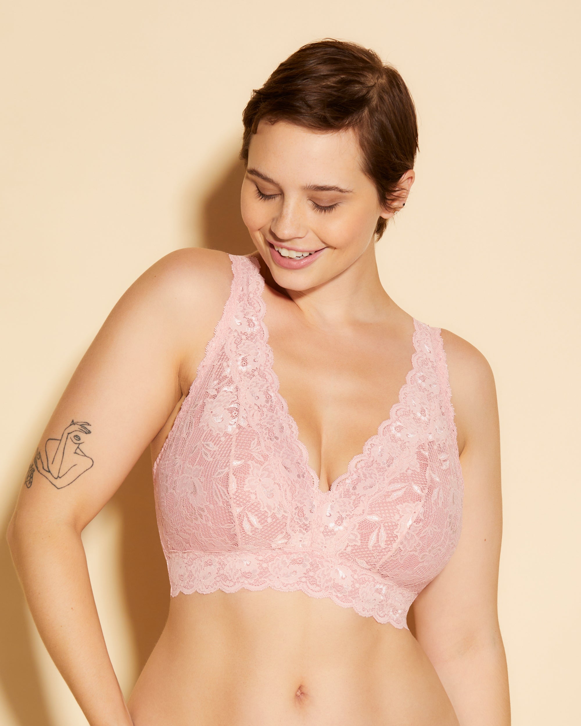 Rose Bralette - Never Say Never Bralette Longue Plungie Super Curvy