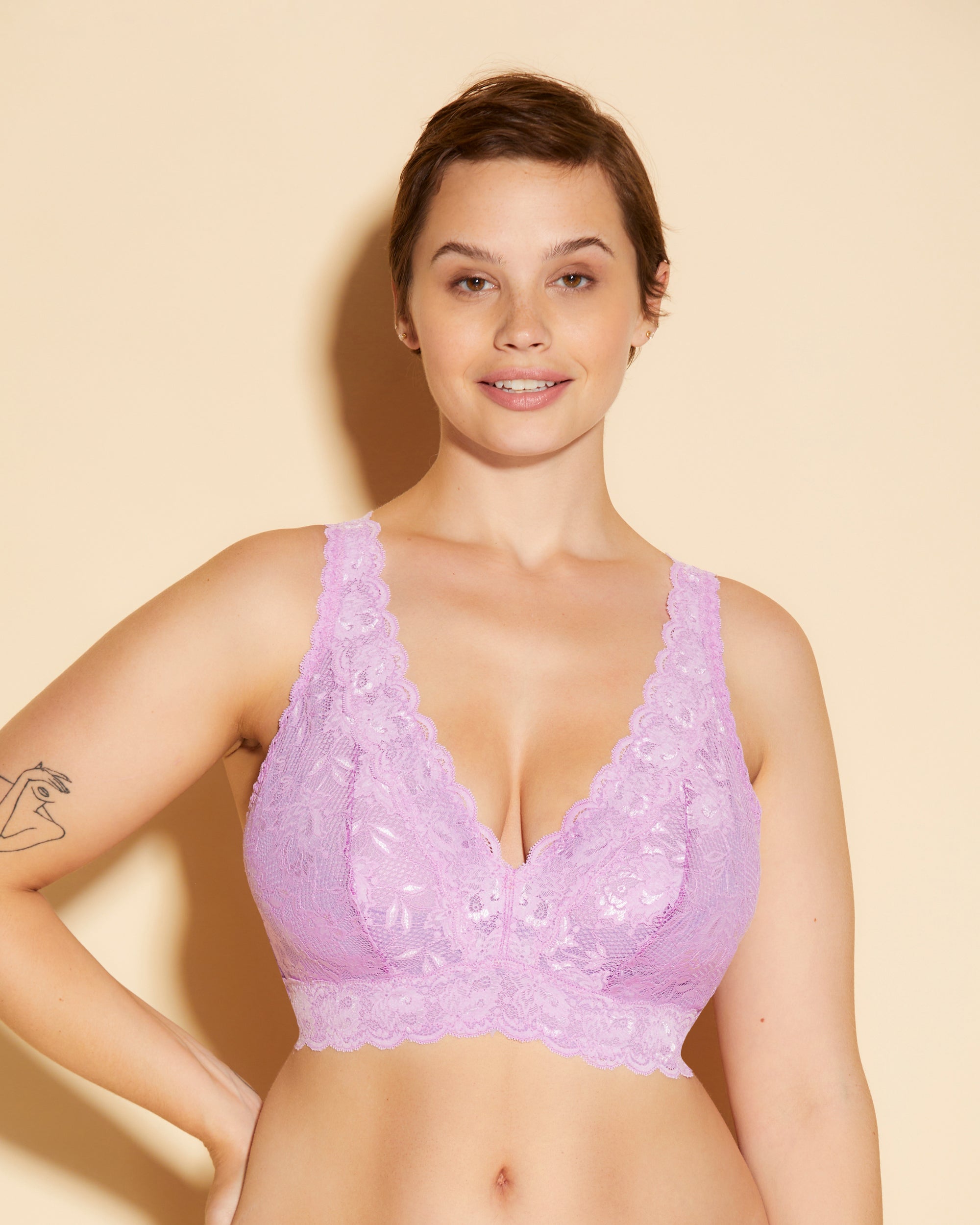 Lila Bralette - Never Say Never Super Curvy Plungie Longline Bralette