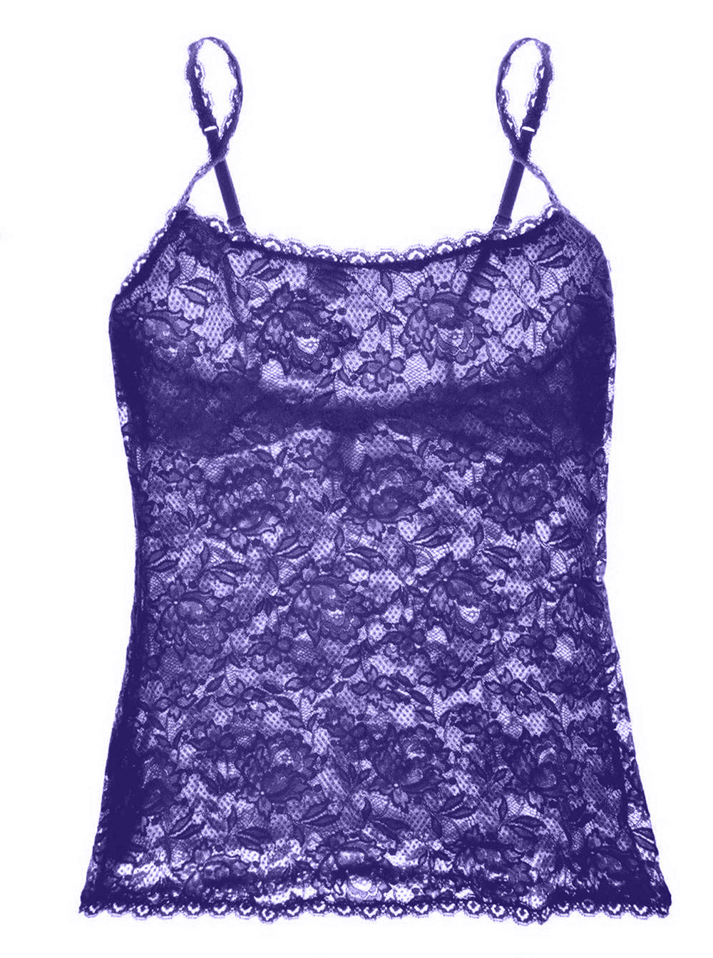 Púrpura Camisolas - Never Say Never Sassie - Camiseta Larga De Encaje