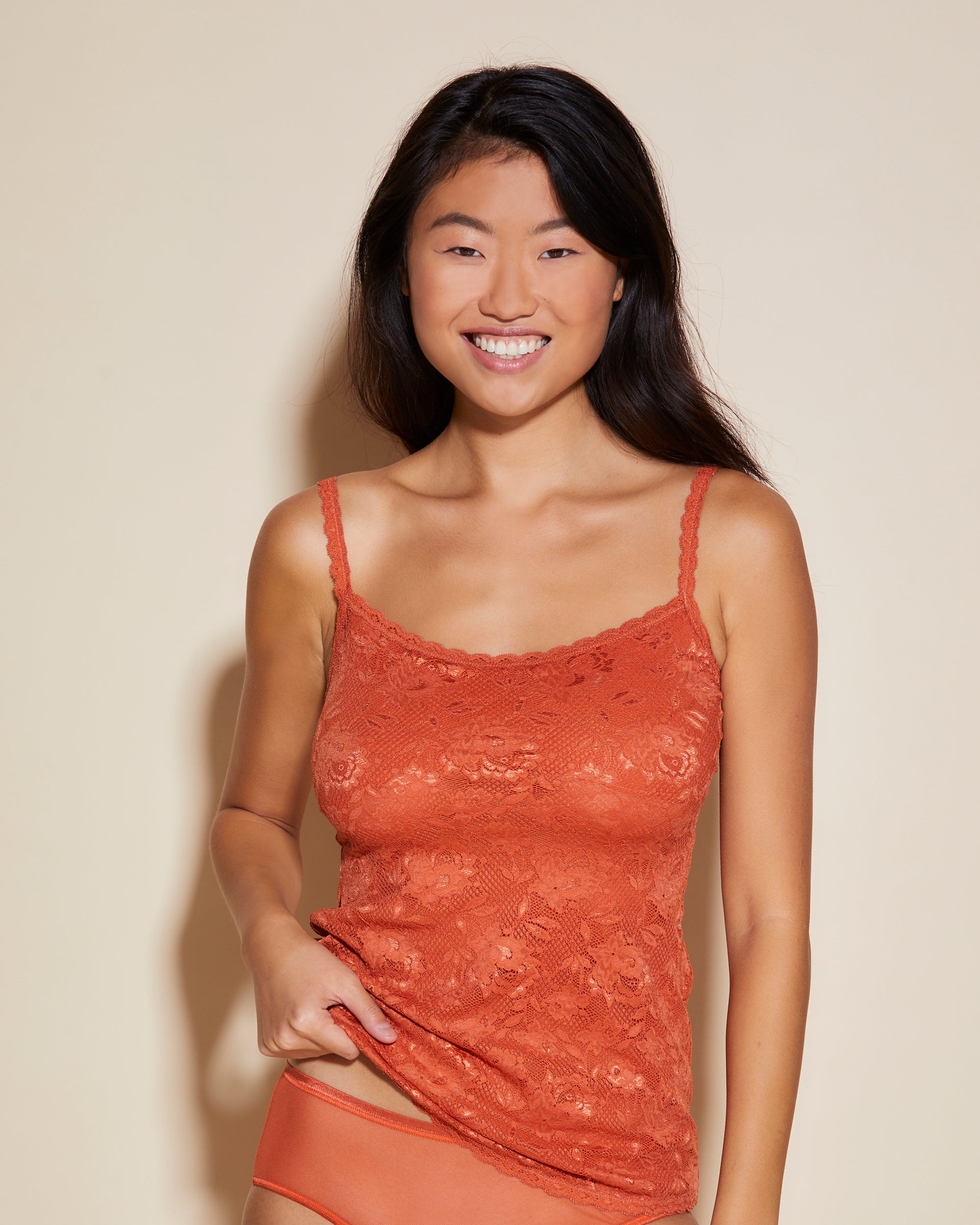 Rossa Canotte - Never Say Never Sassie - Top Canottiera Lungo In Pizzo