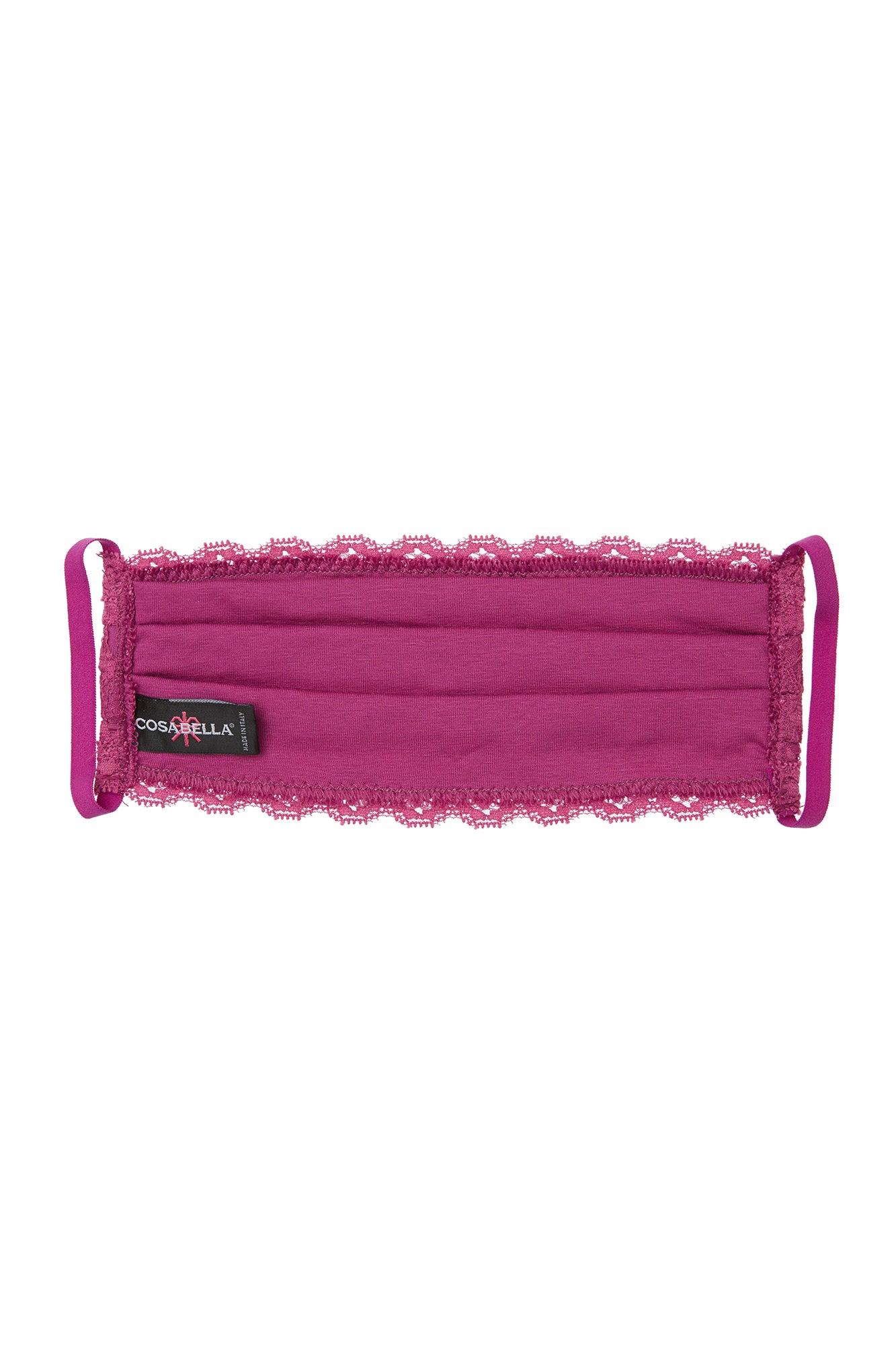 Púrpura Accesorios - Never Say Never Pleated Face Mask