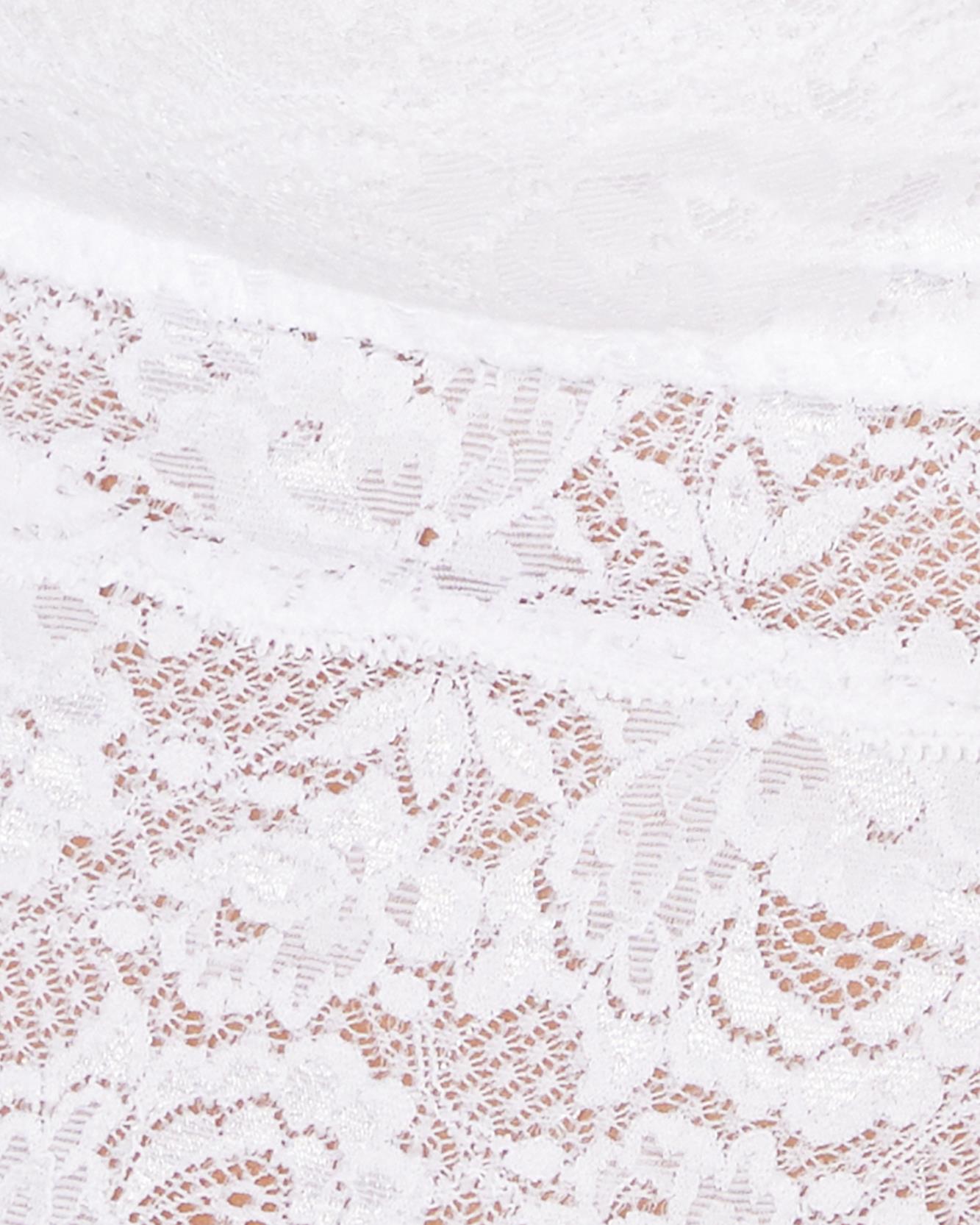 Bianco Canotte - Never Say Never Sassie - Top Canottiera Lungo In Pizzo