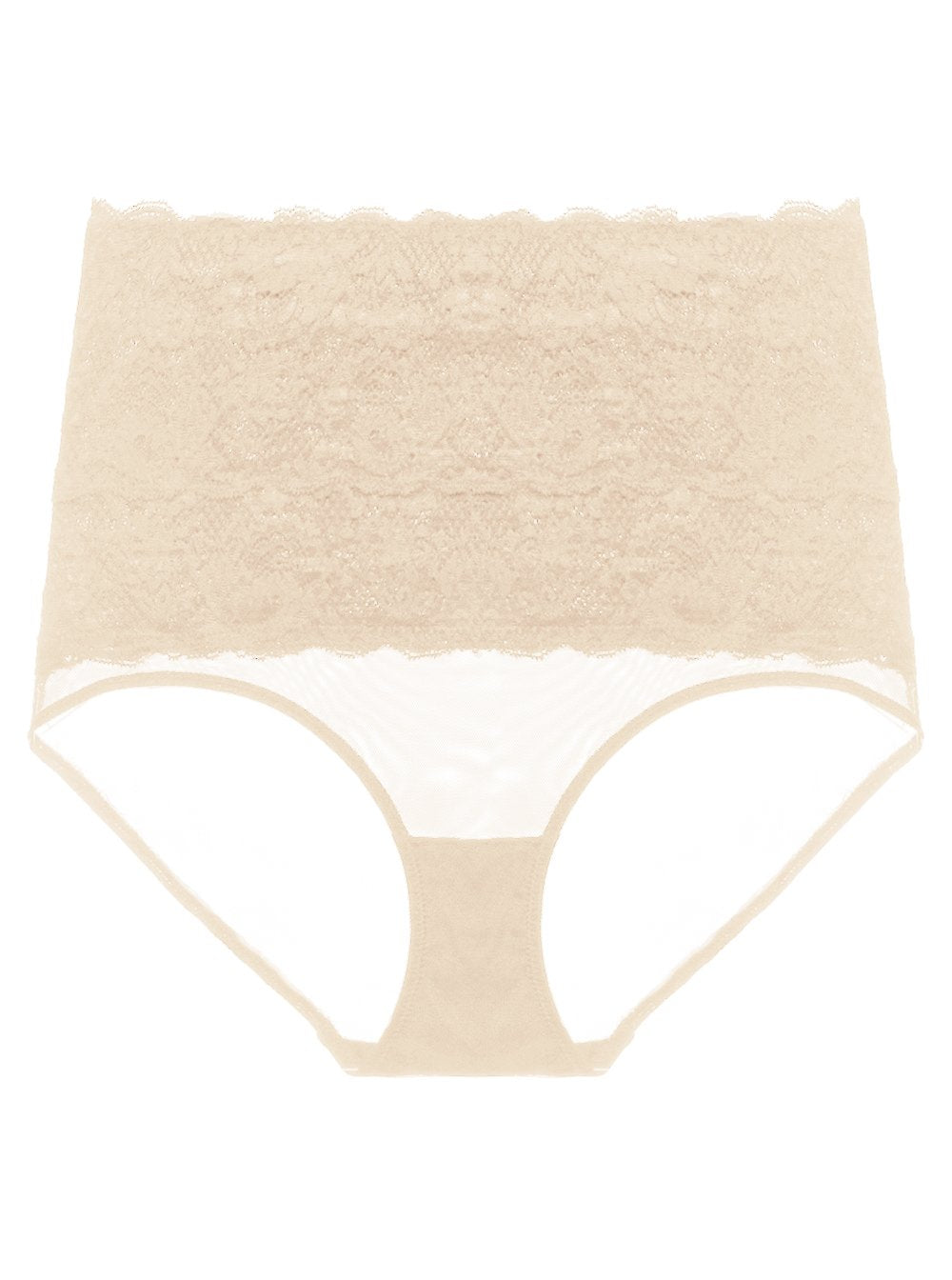 Beige Slip Sgambati, Never Say Never Shaper Bikini Sexy A Vita Alta Modellante