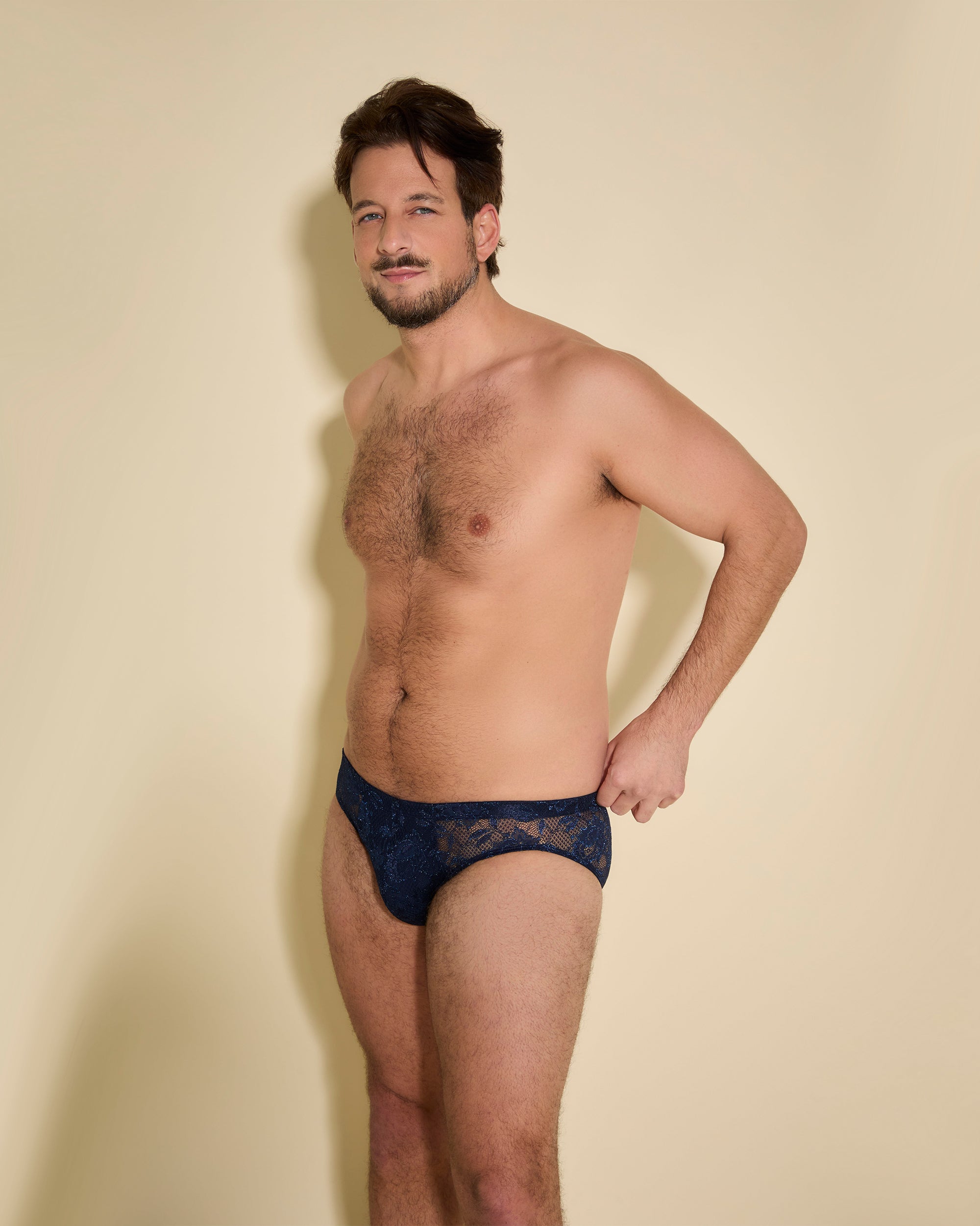 Blau G-Strings Für Herren - Never Say Never Comfort Micro Slip