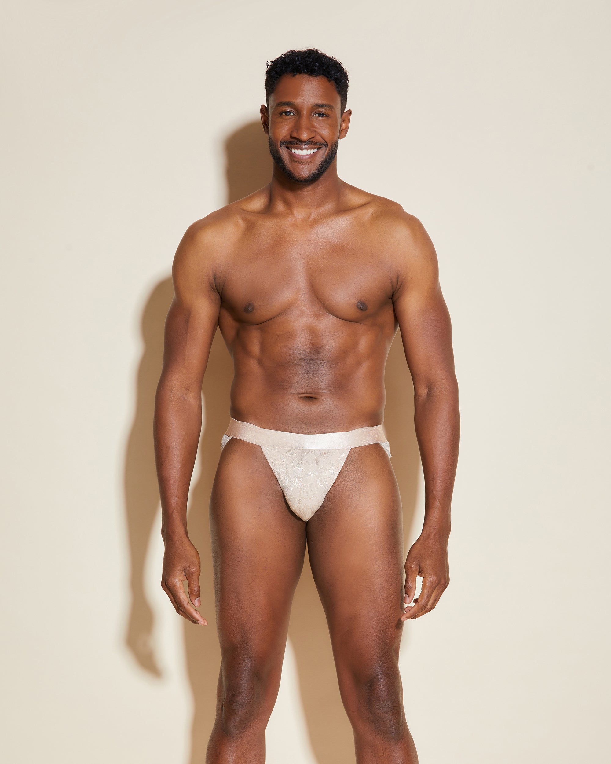 Beige Perizoma Uomo - Never Say Never Slip Sportivo