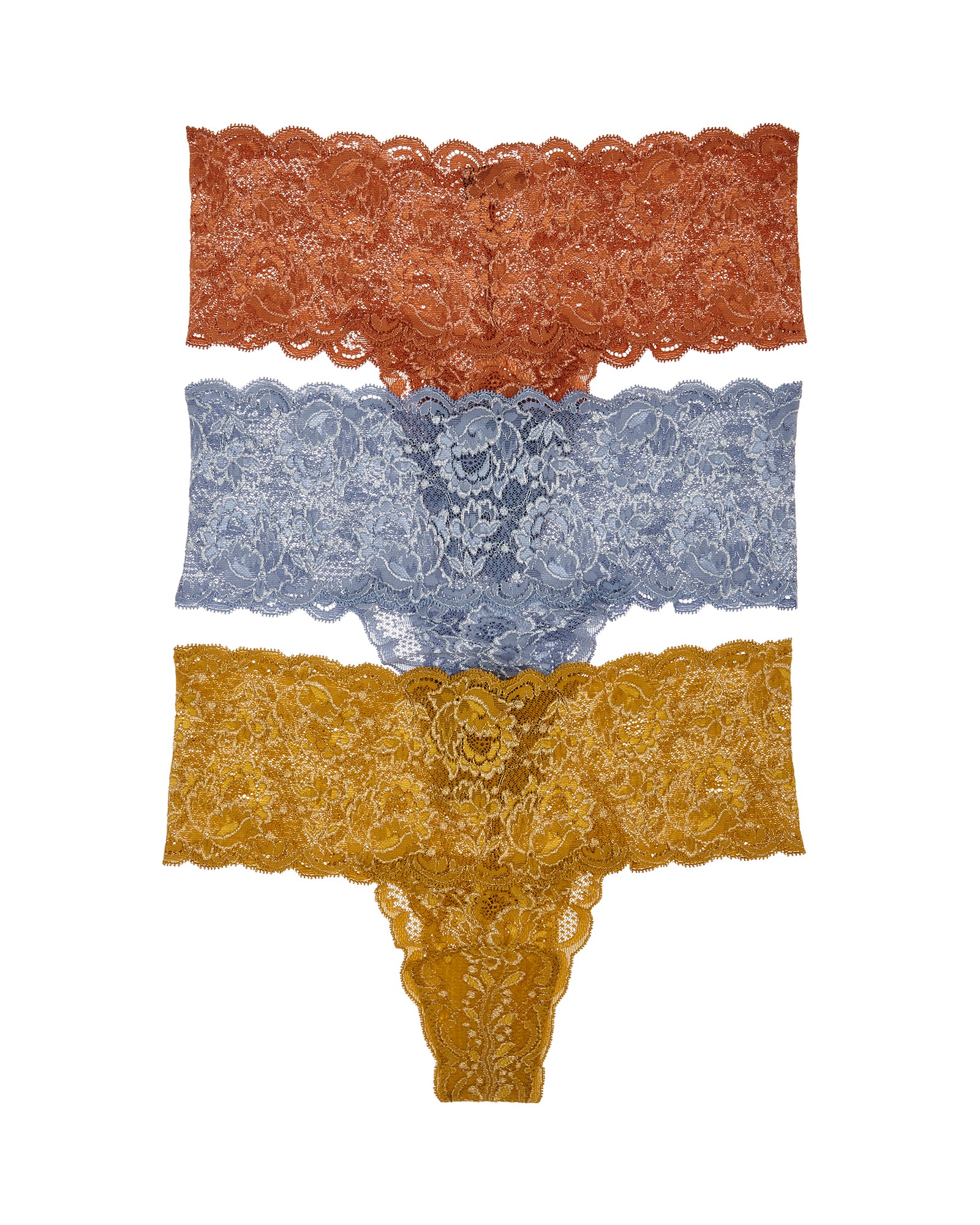 Multi Thong - Never Say Never Metallics Comfie Thong 3Pack