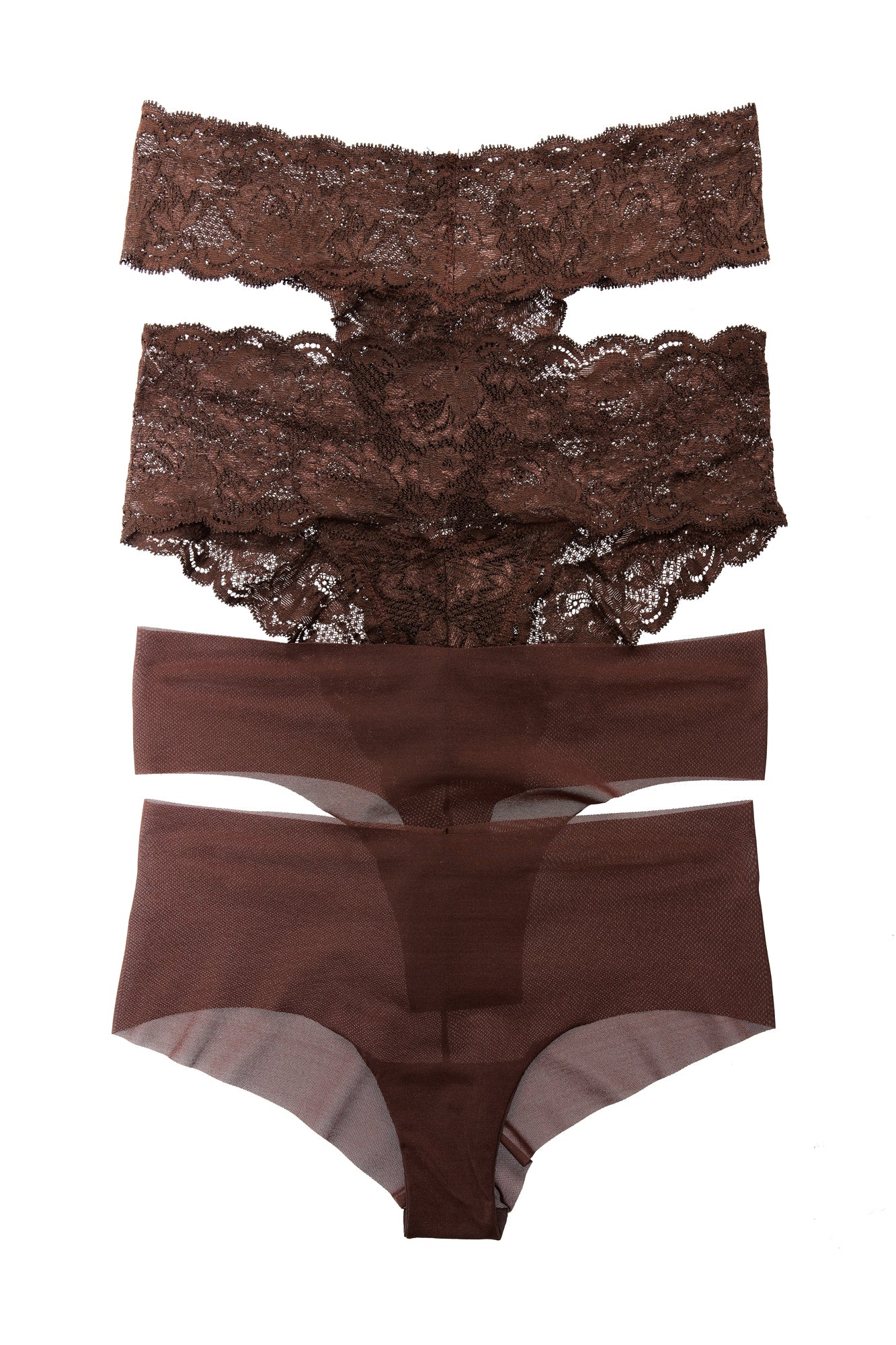 Brown Hot Pant - Never Say Never Aire Box Of Chocolate 4 Square Pack