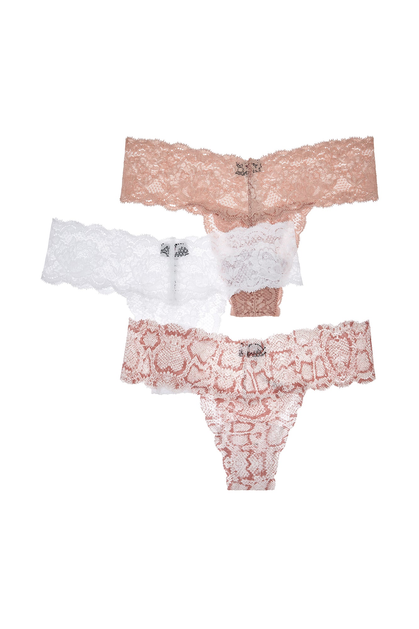 Rosa Tanga - Never Say Never 3Er-Pack Cutie-Tanga