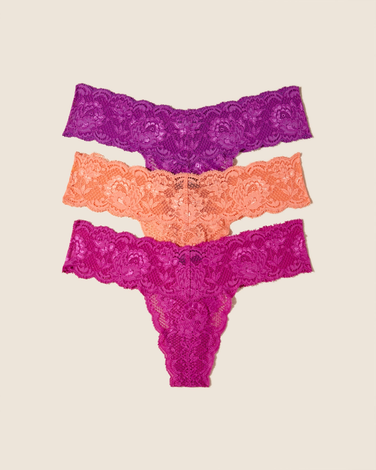 Multi Tanga - Never Say Never 3Er-Pack Lr Tanga