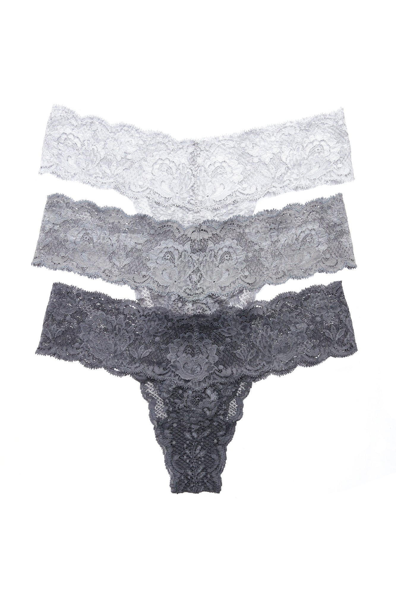 Grise String - Never Say Never Lot De 3 Tangas