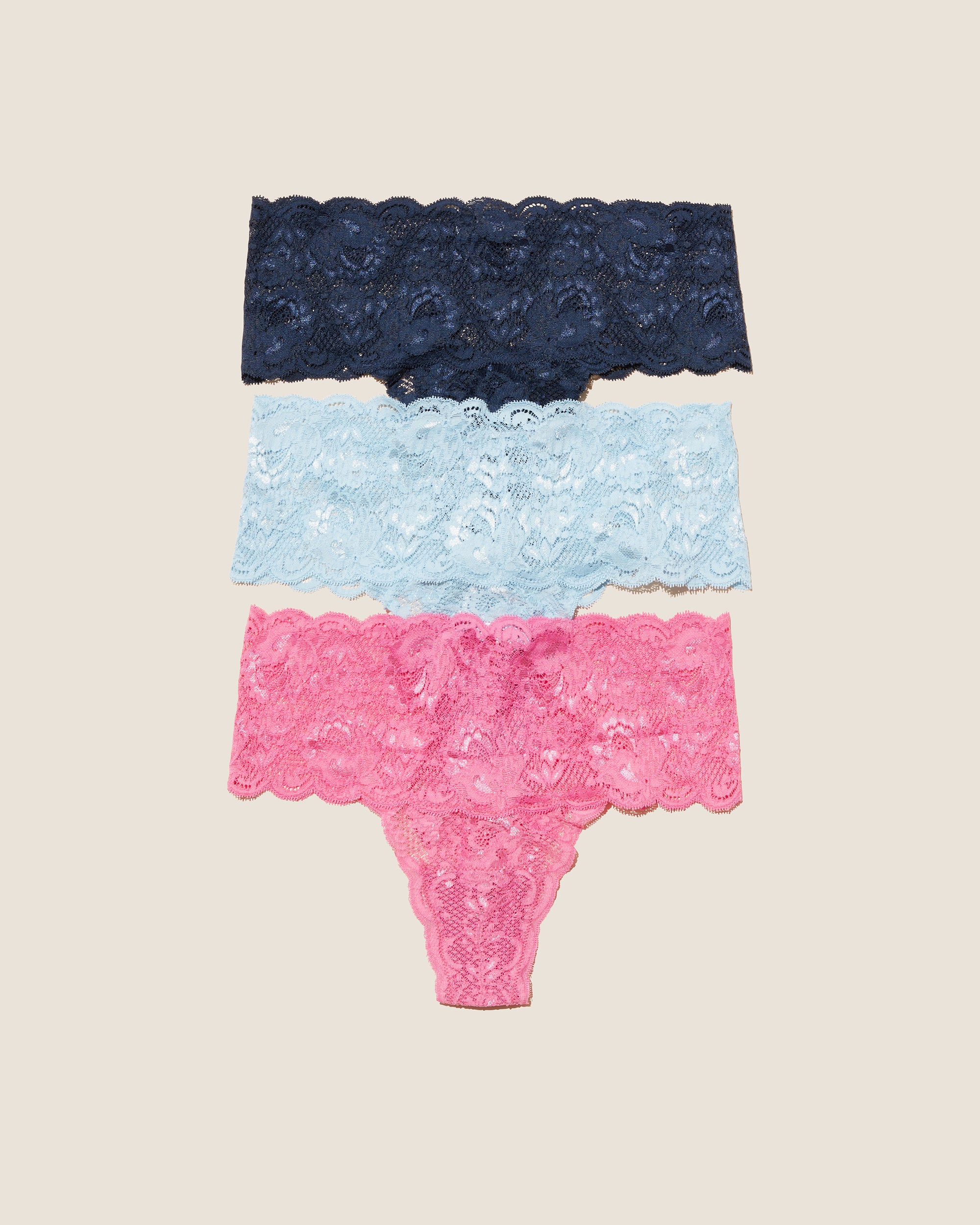 Multi Thong - Never Say Never Comfie Thong 3 Pack