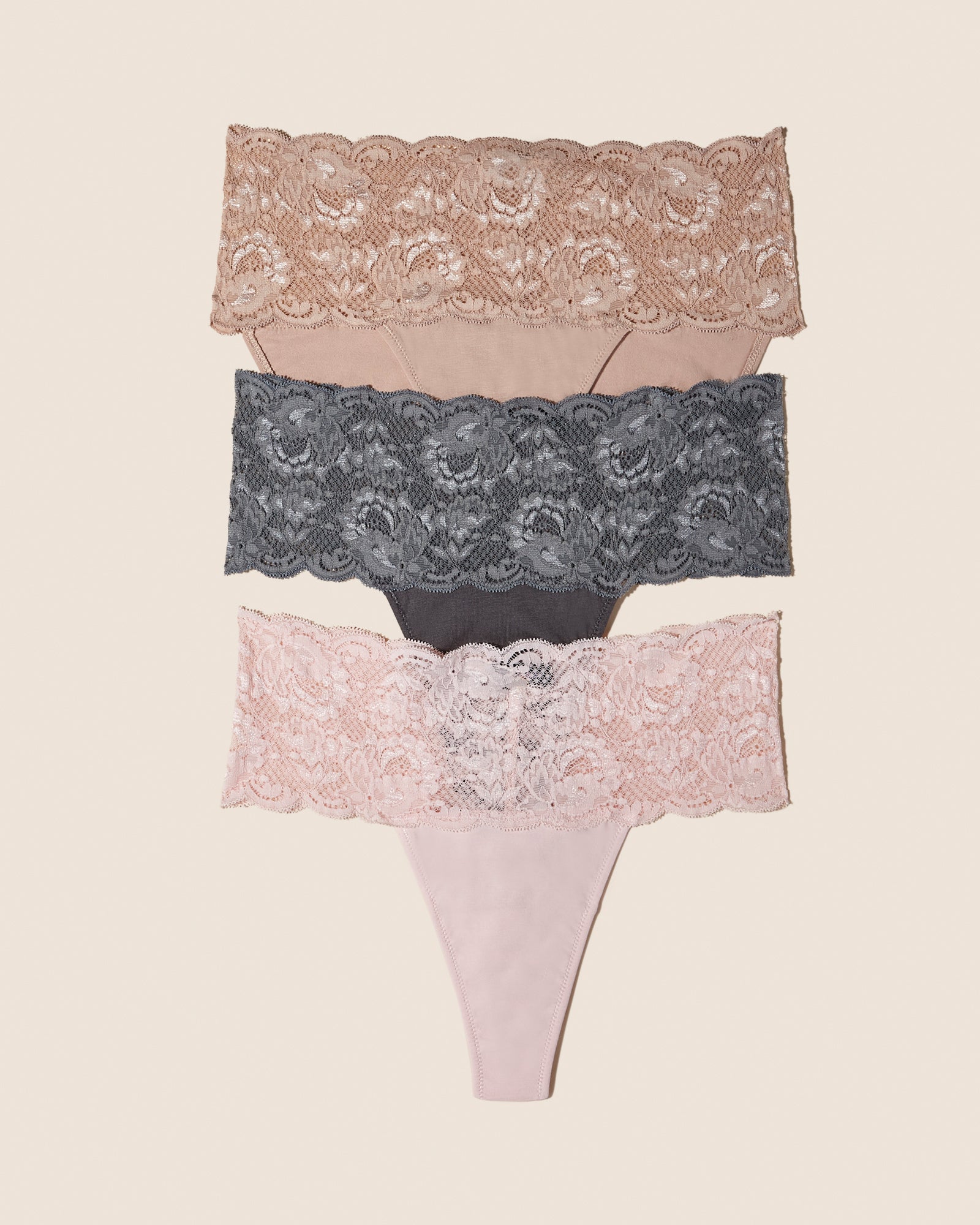 Multi Tangas - Never Say Never Pack De 3 Braguitas De Emergencia