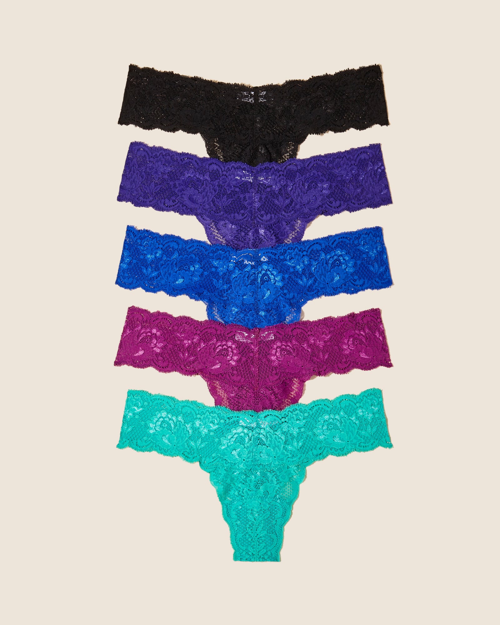 Multi String - Never Say Never Lot De 5 Tangas Cutie