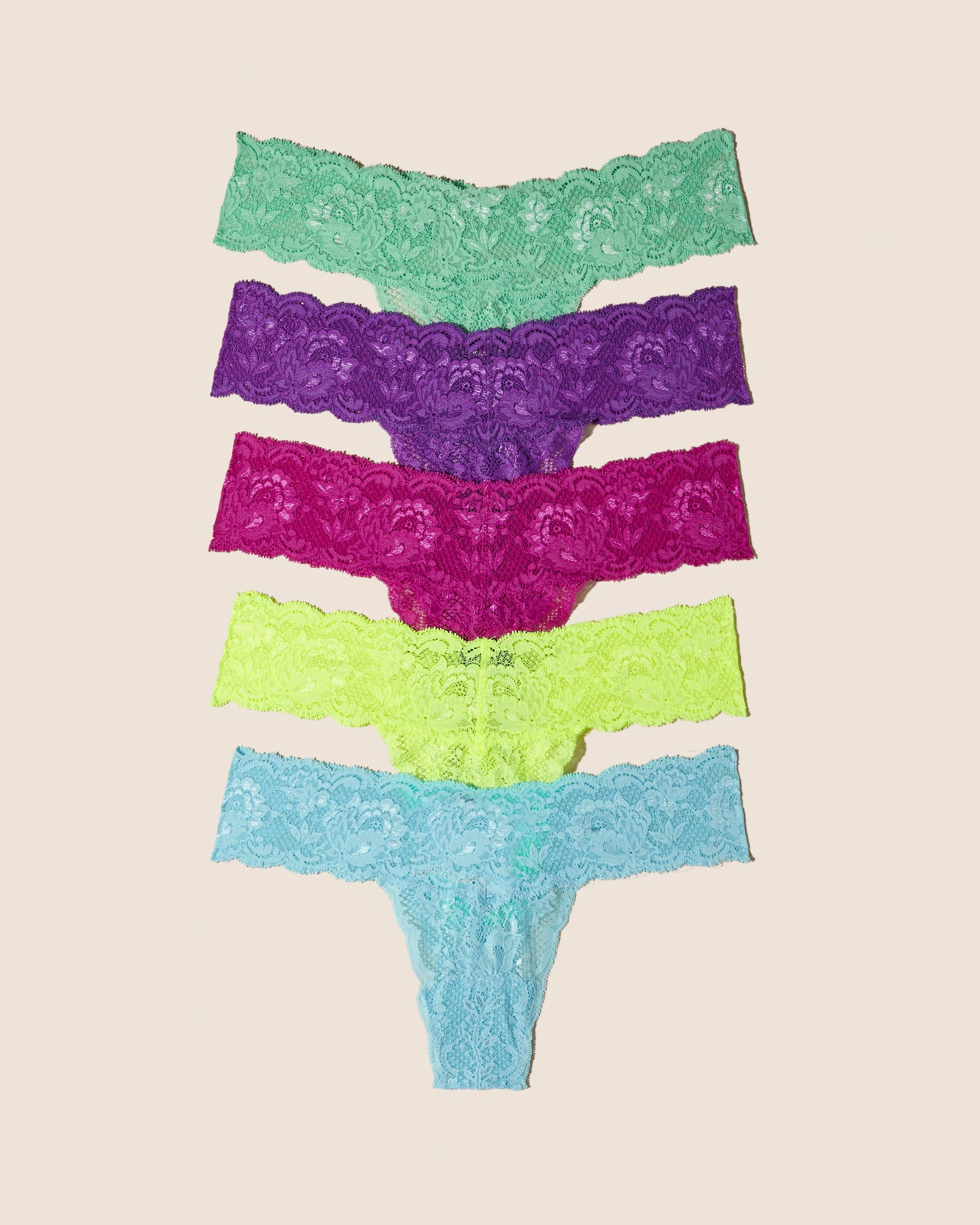 Multi String - Never Say Never Lot De 5 Tangas Cutie