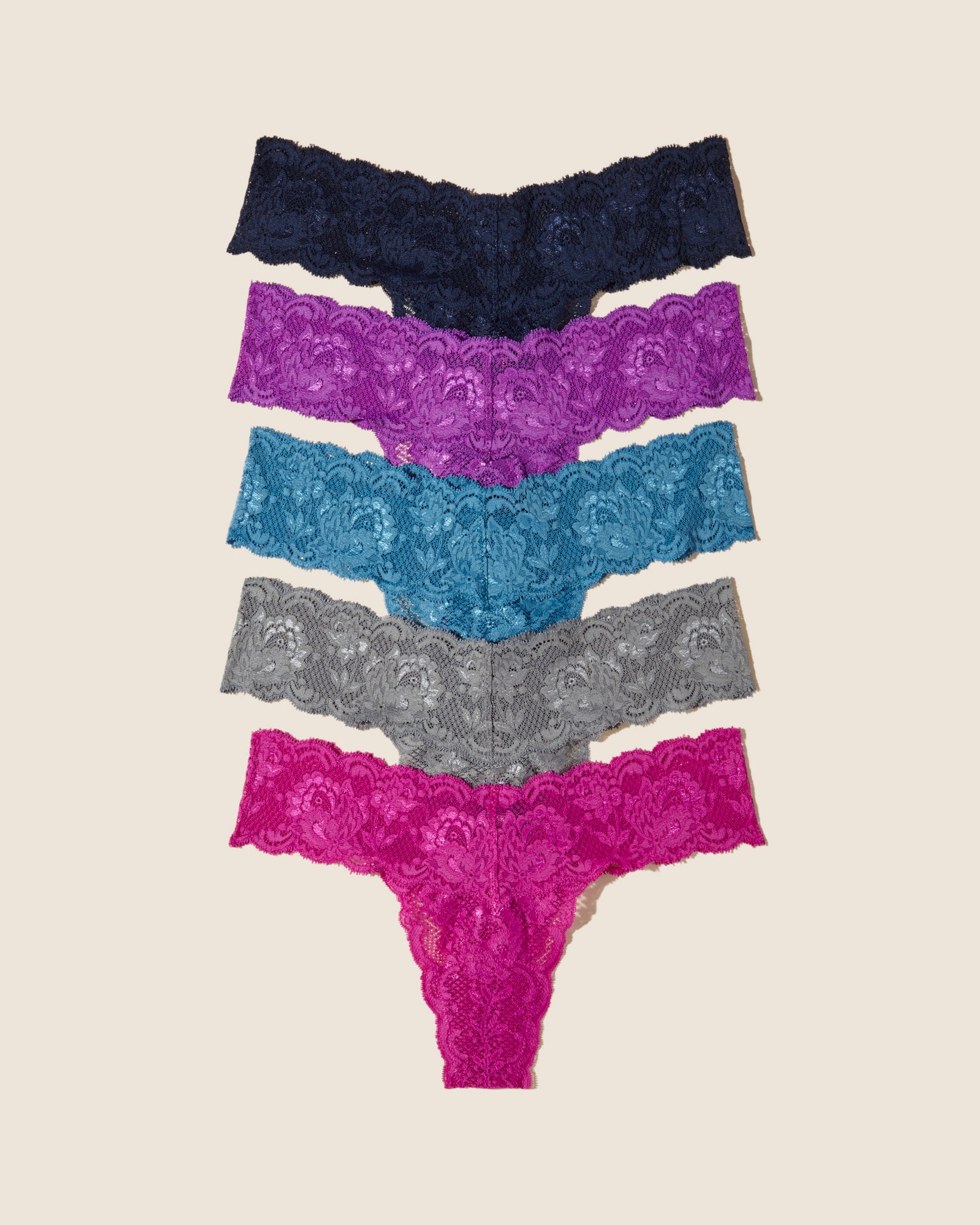 Multi String - Never Say Never Lot De 5 Tangas Cutie