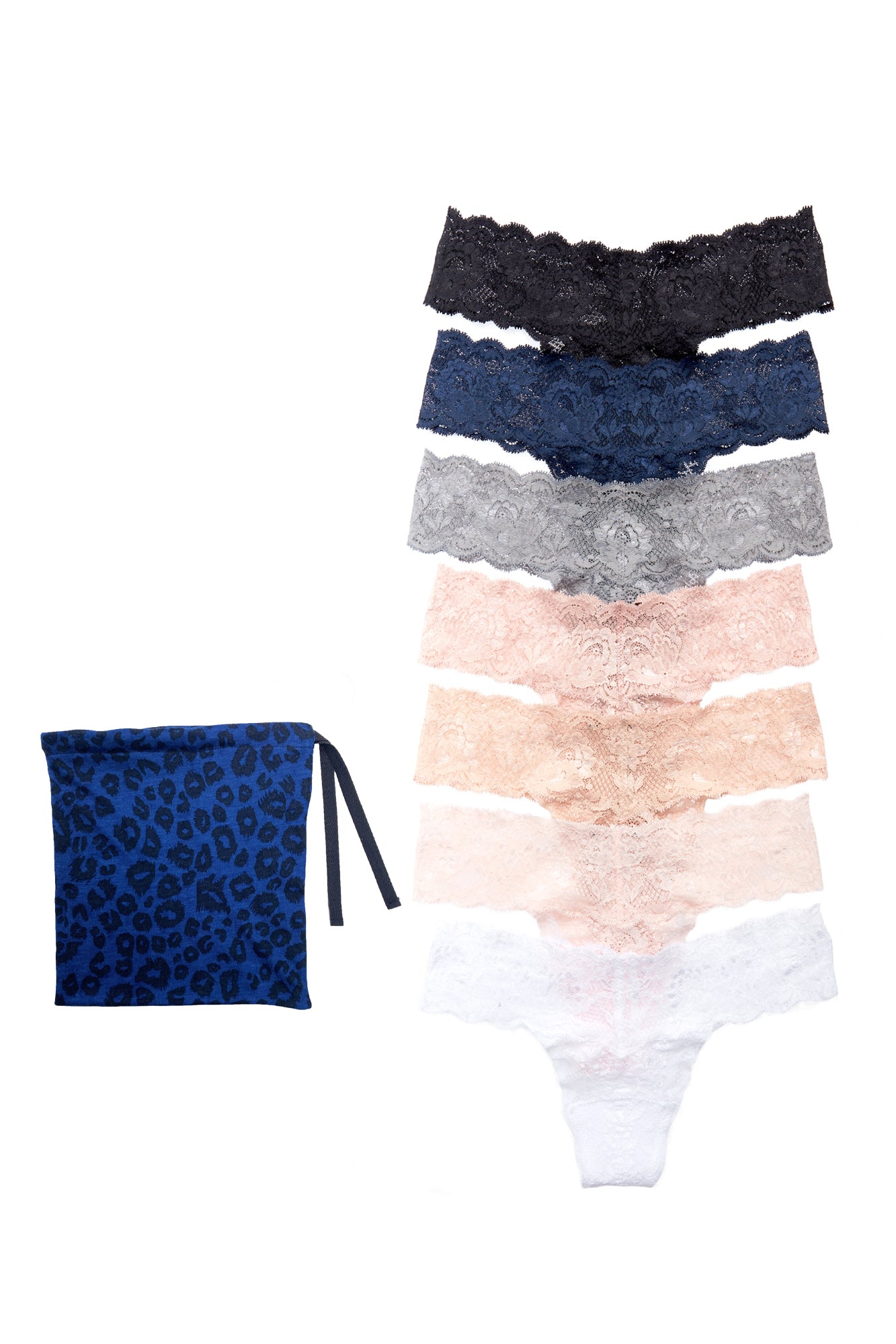 Azul Tangas - Never Say Never Pack De 7 Tangas