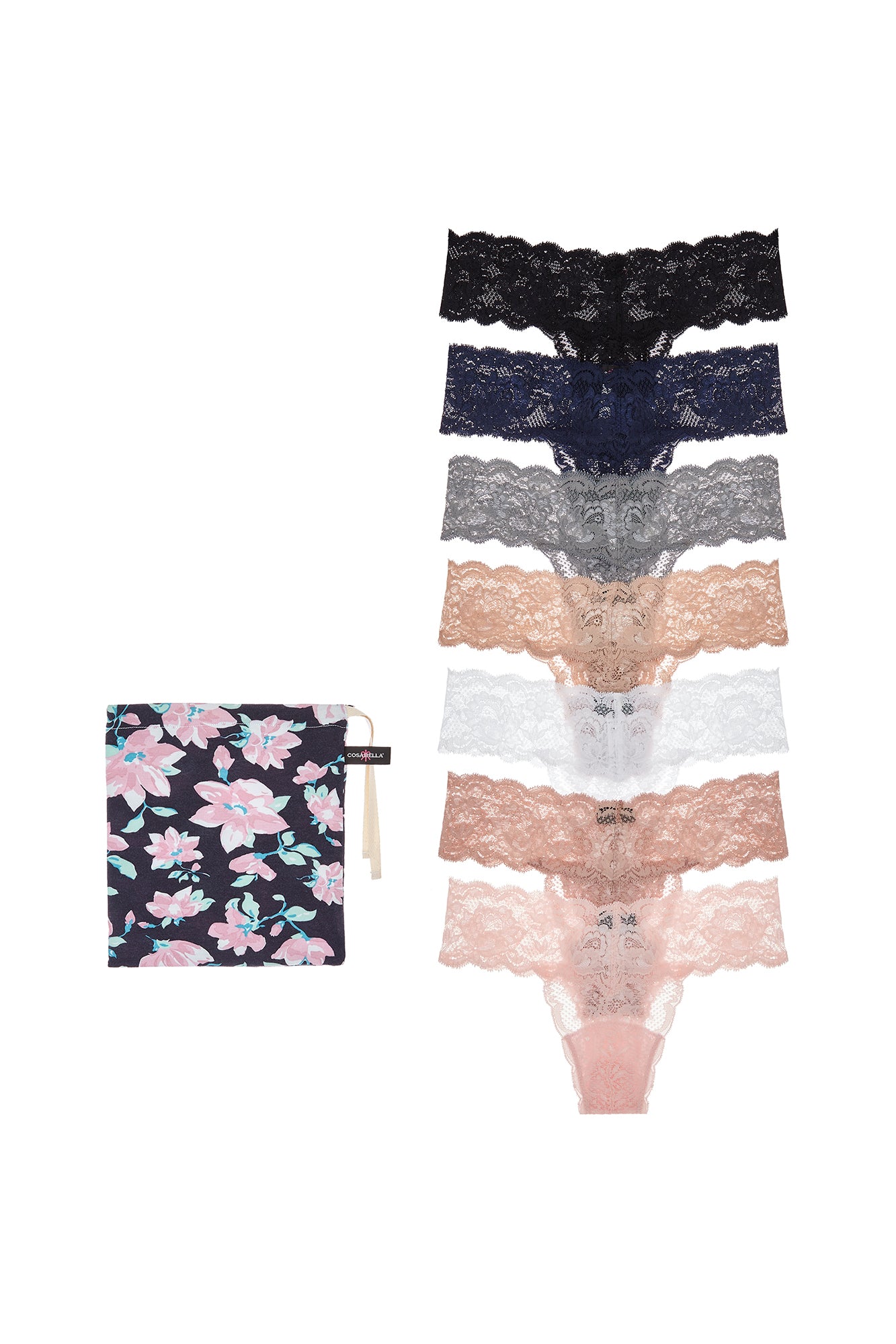 Blue Thong - Never Say Never Cutie Lr Thong 7 Pack