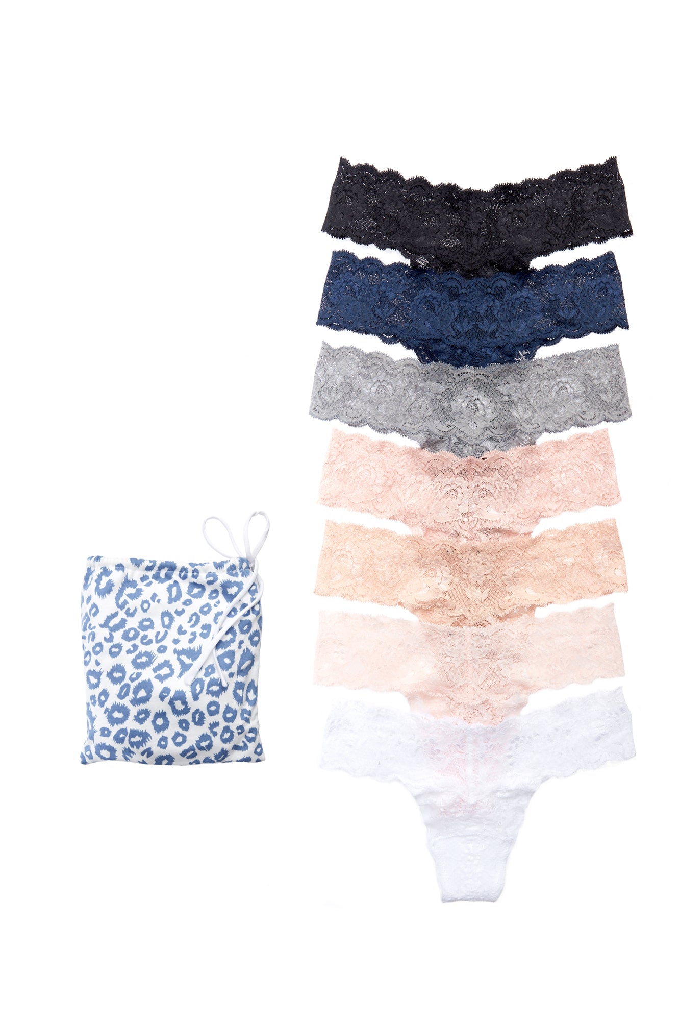 Marrón Tangas - Never Say Never Pack De 7 Tangas