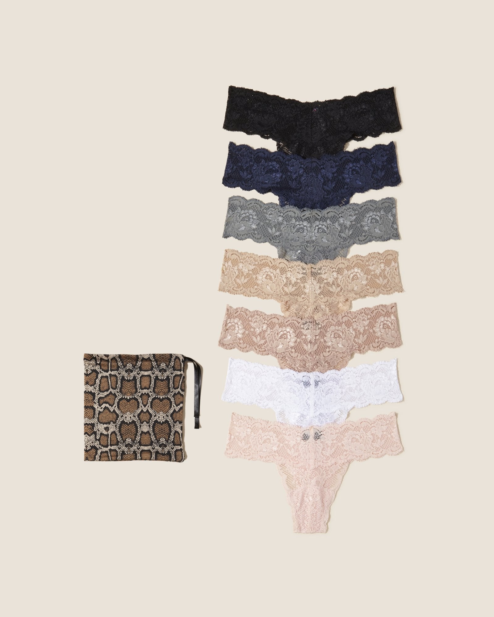 Estampado Tangas - Never Say Never Pack De 7 Tangas