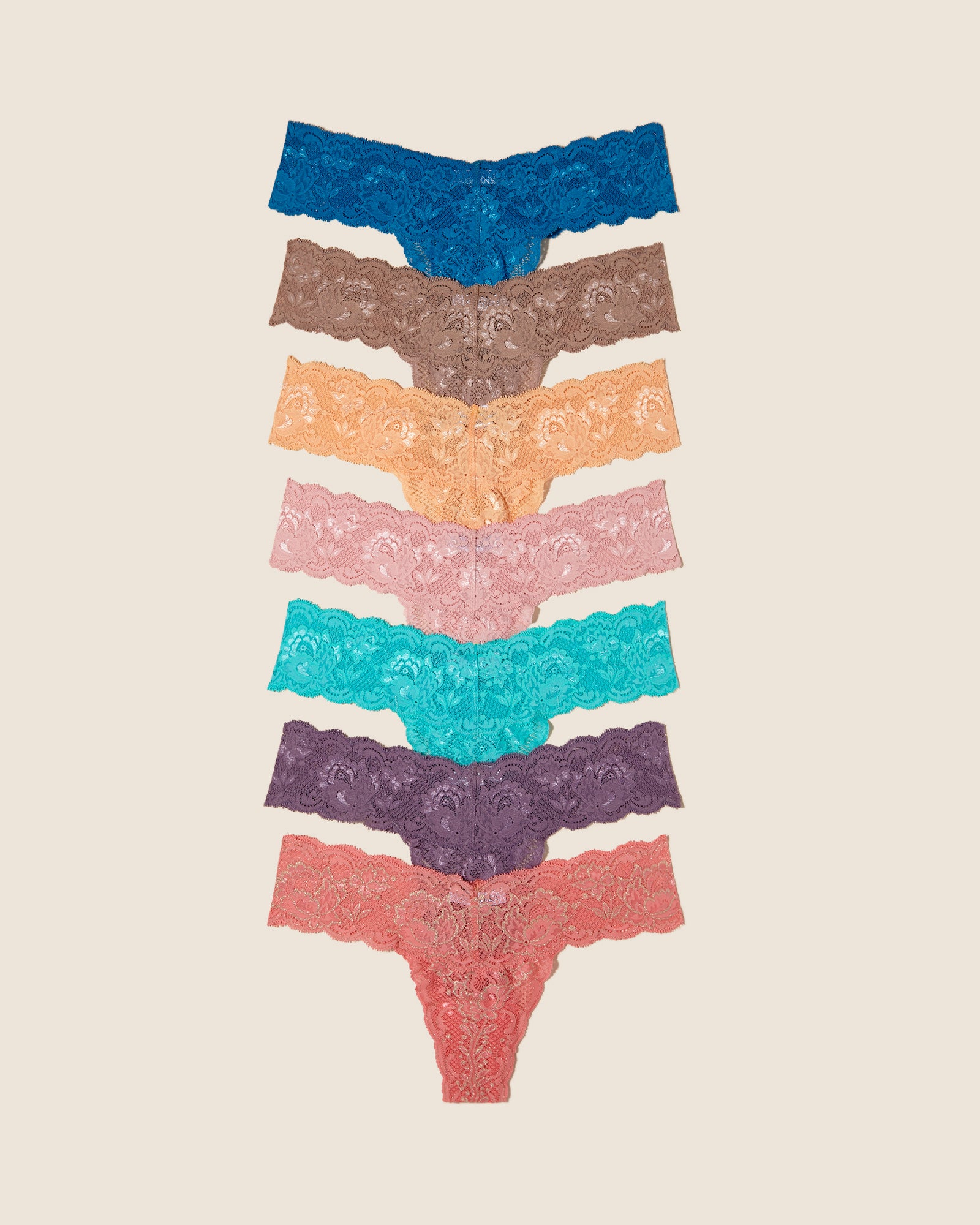 Multi Tanga - Never Say Never Cutie 7 Stück