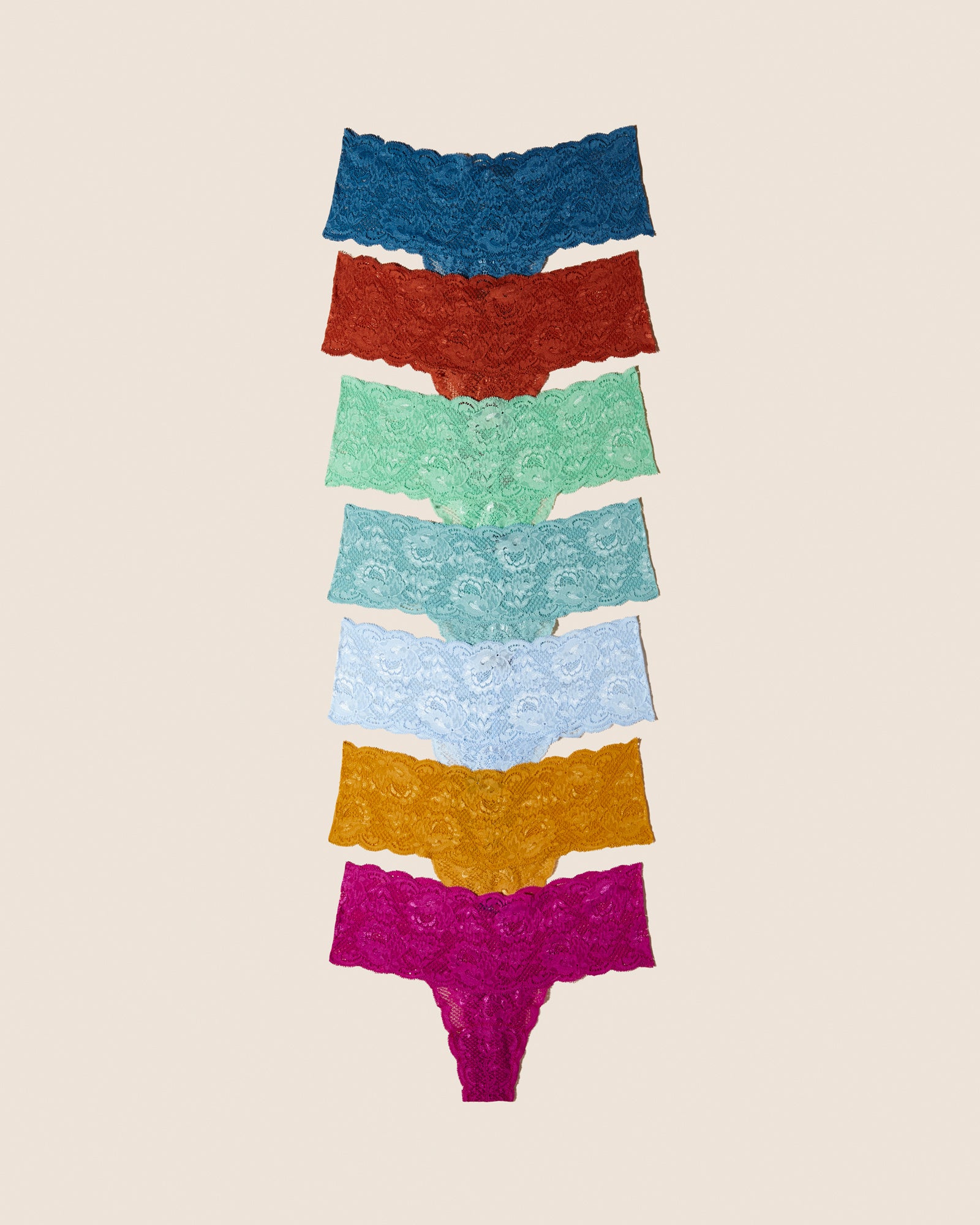 Multi Thong - Never Say Never Comfie Thong 7 Pack