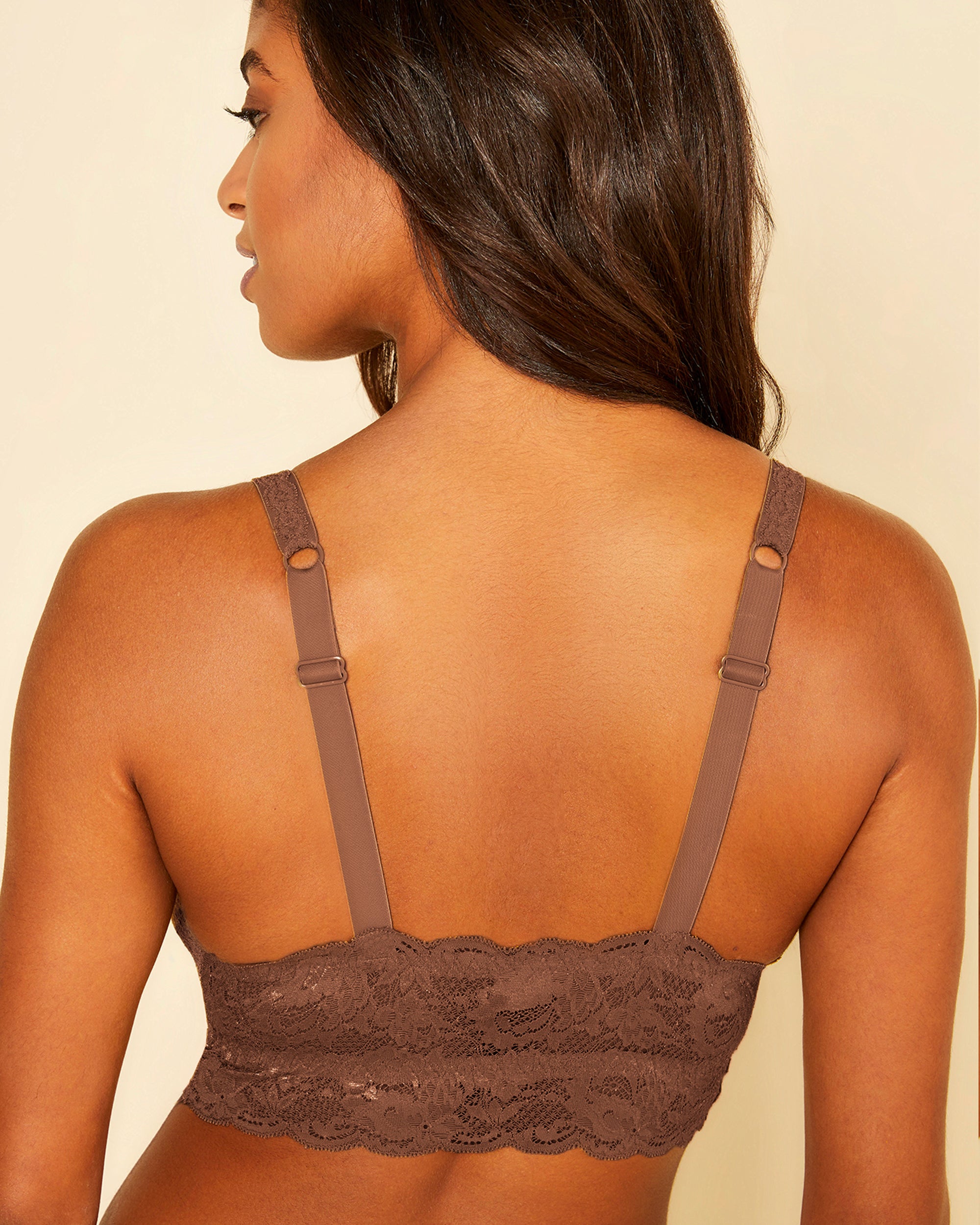 Brown Set - Never Say Never Curvy Sweetie Bralette & Cutie Thong Set