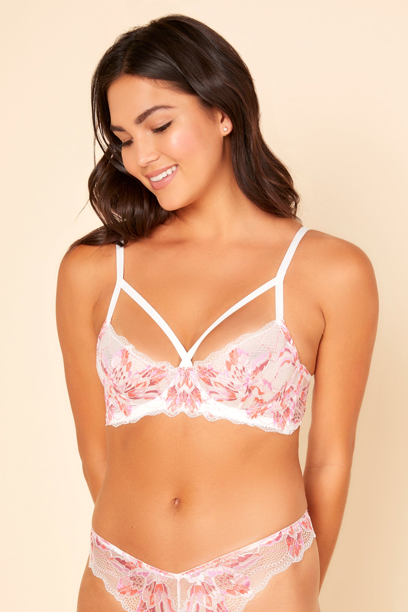 Rot Bh - Paradiso Formbügel- Bra Mit Halben Cups