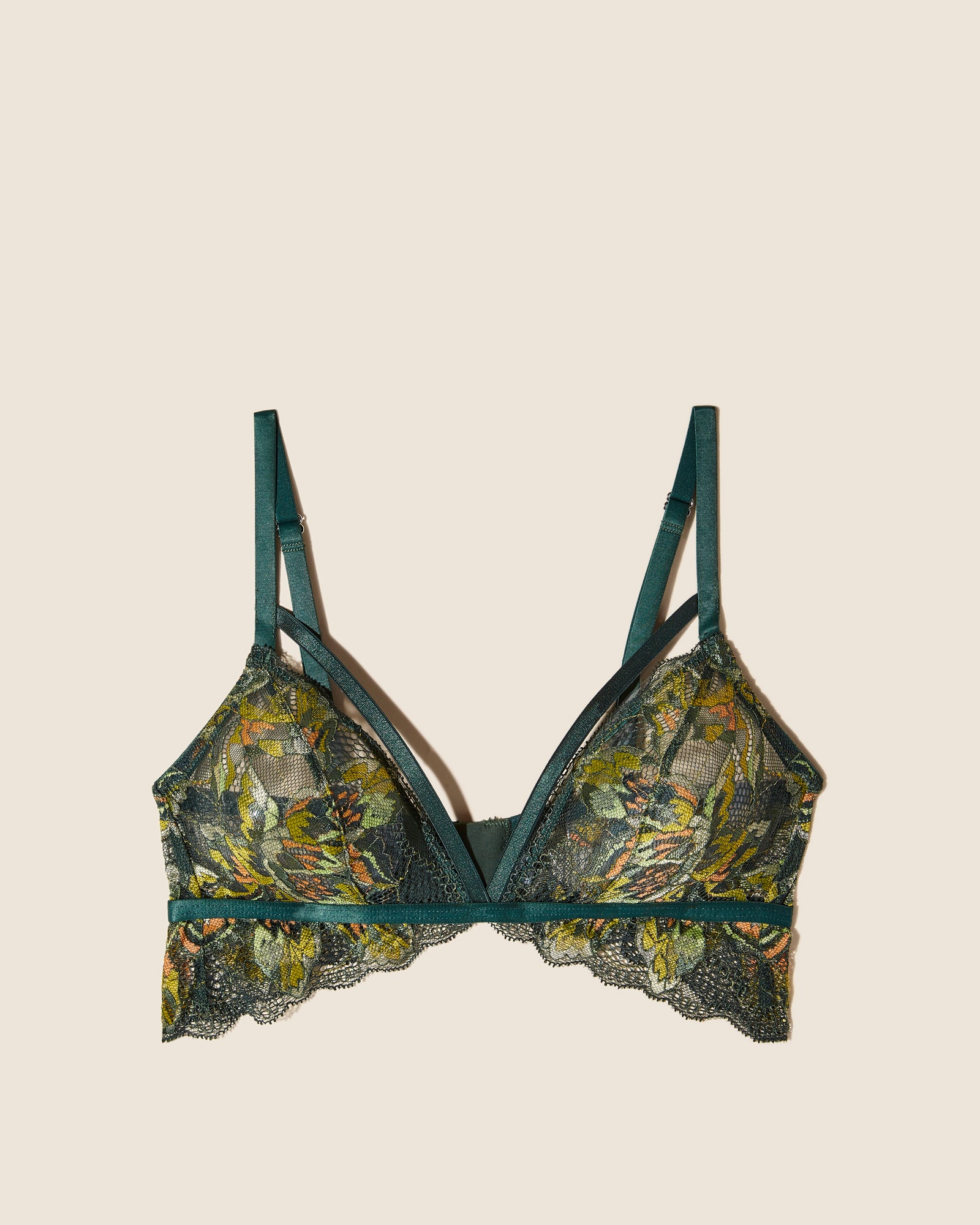 Verde Bralette - Paradiso Bralette A Triangolo Petite