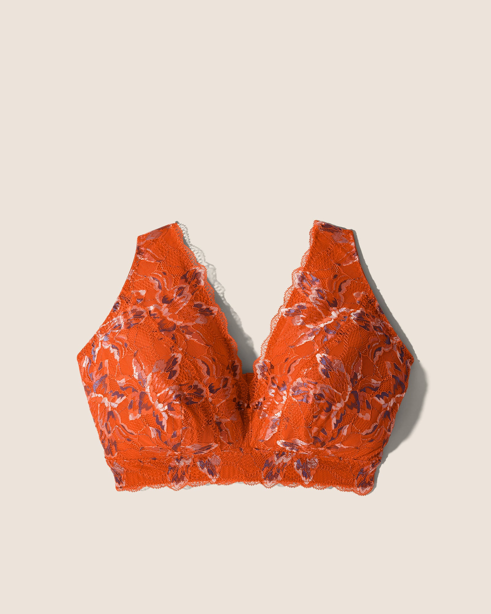 Orange Bralette - Paradiso Super Curvy Longline Bralette