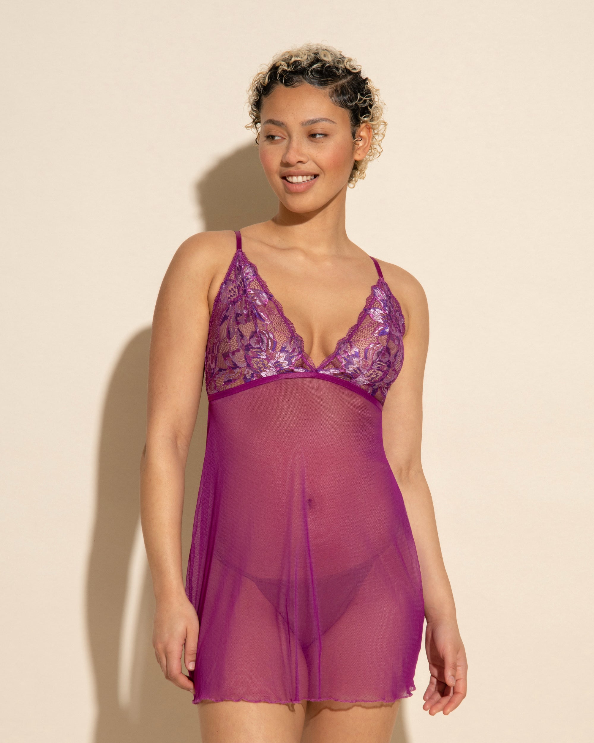 Violette Chemise De Nuit - Paradiso Nuisette