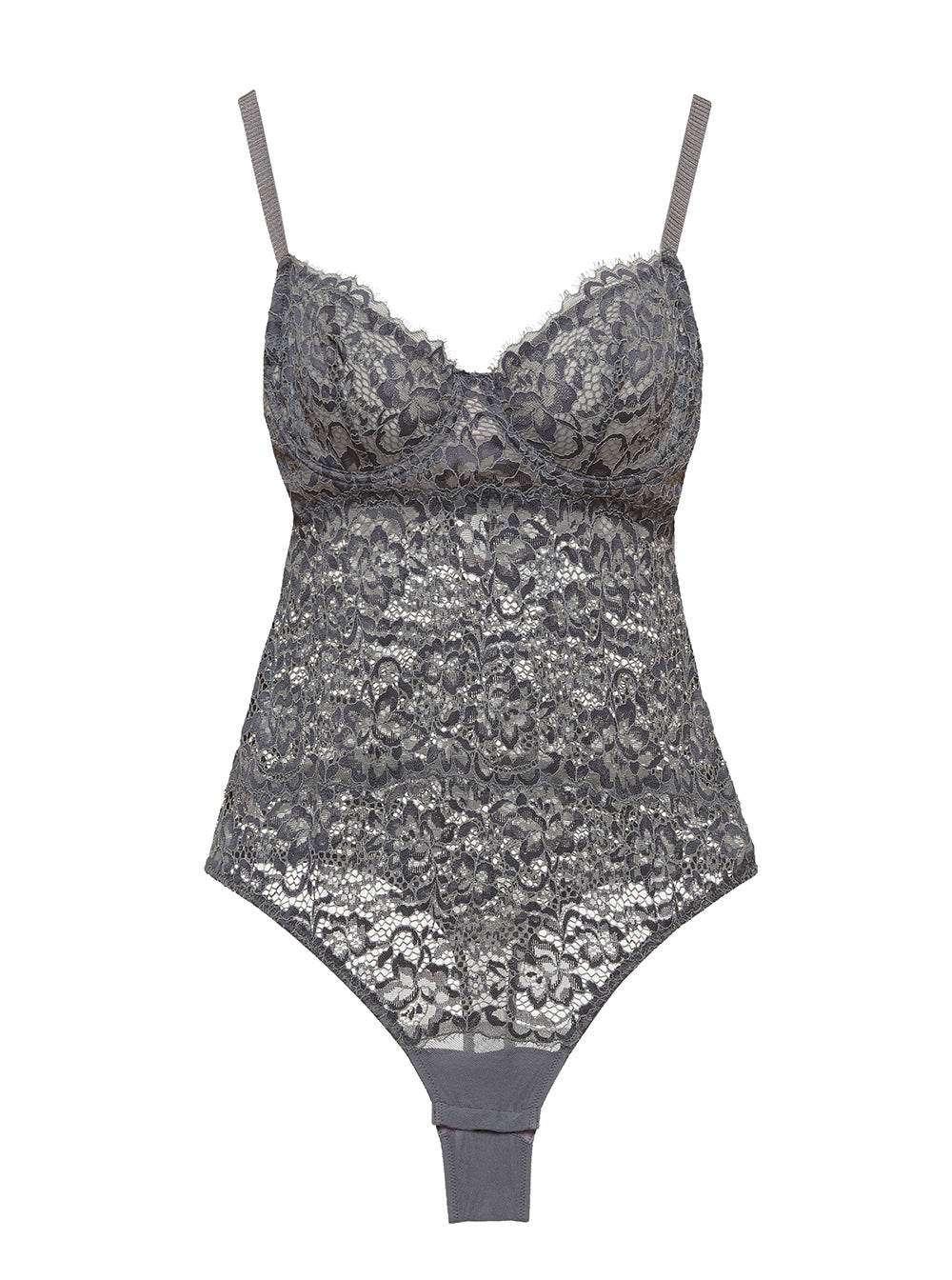 Gris Bodis, Pret A Porter Bodi Con Aros