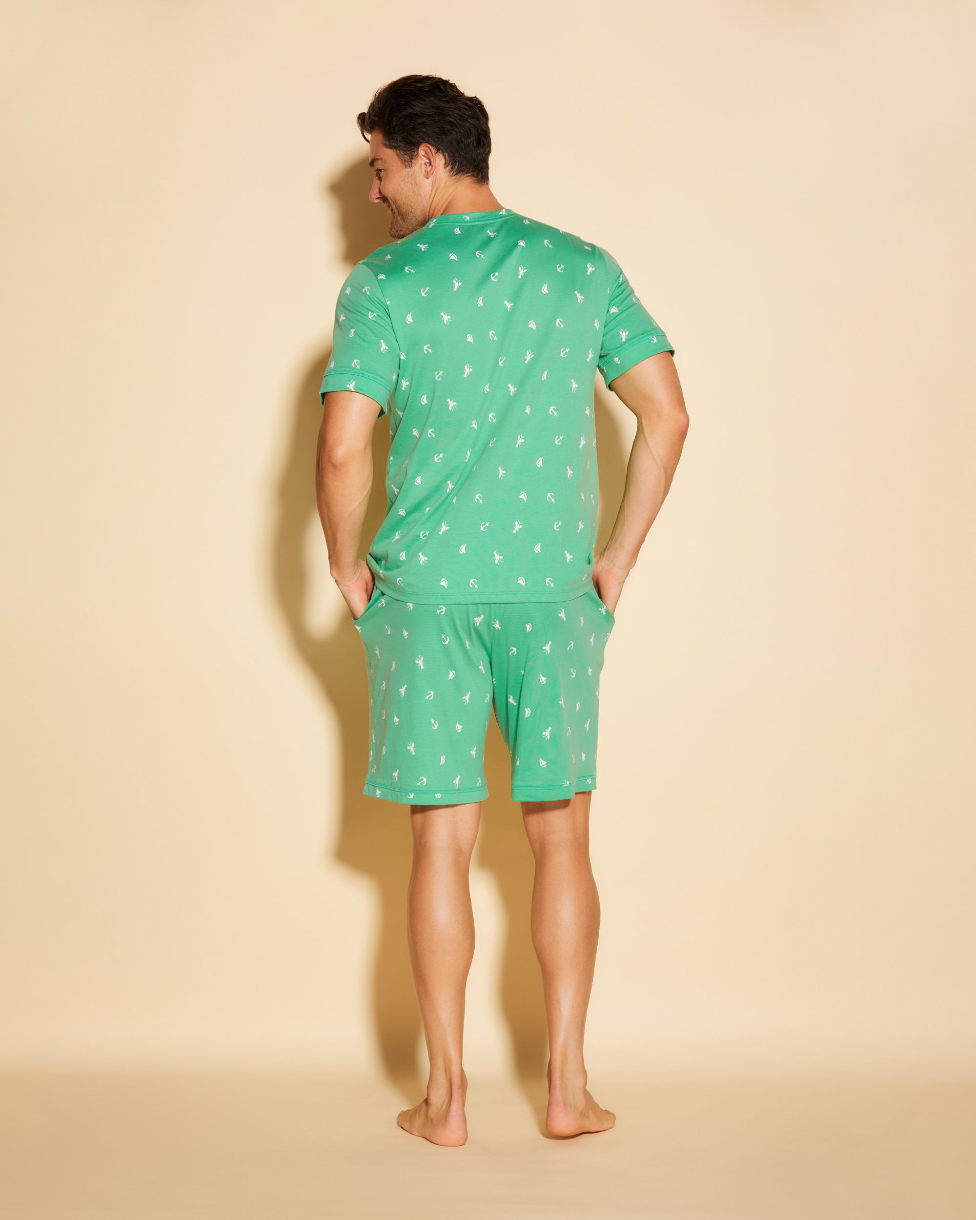 Gedruckt Herren-Oberbekleidung - Road Trip T-Shirt & Short Lounge-Set